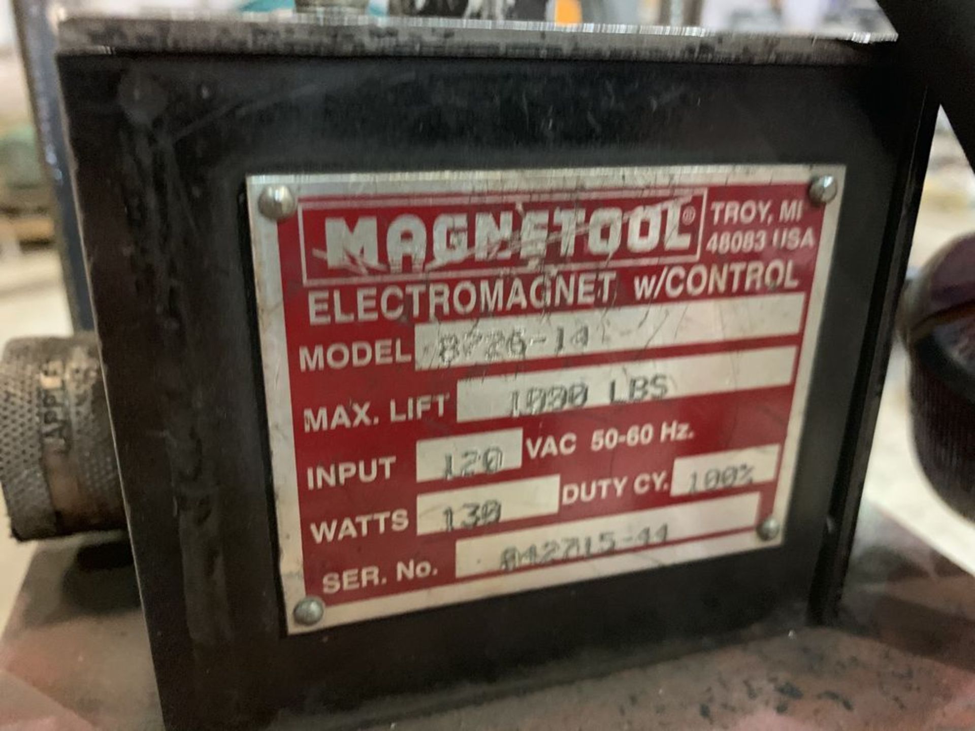 Magnetool 8726-14 Electro Magnet, 1,000 LB Capacity - Bild 2 aus 2