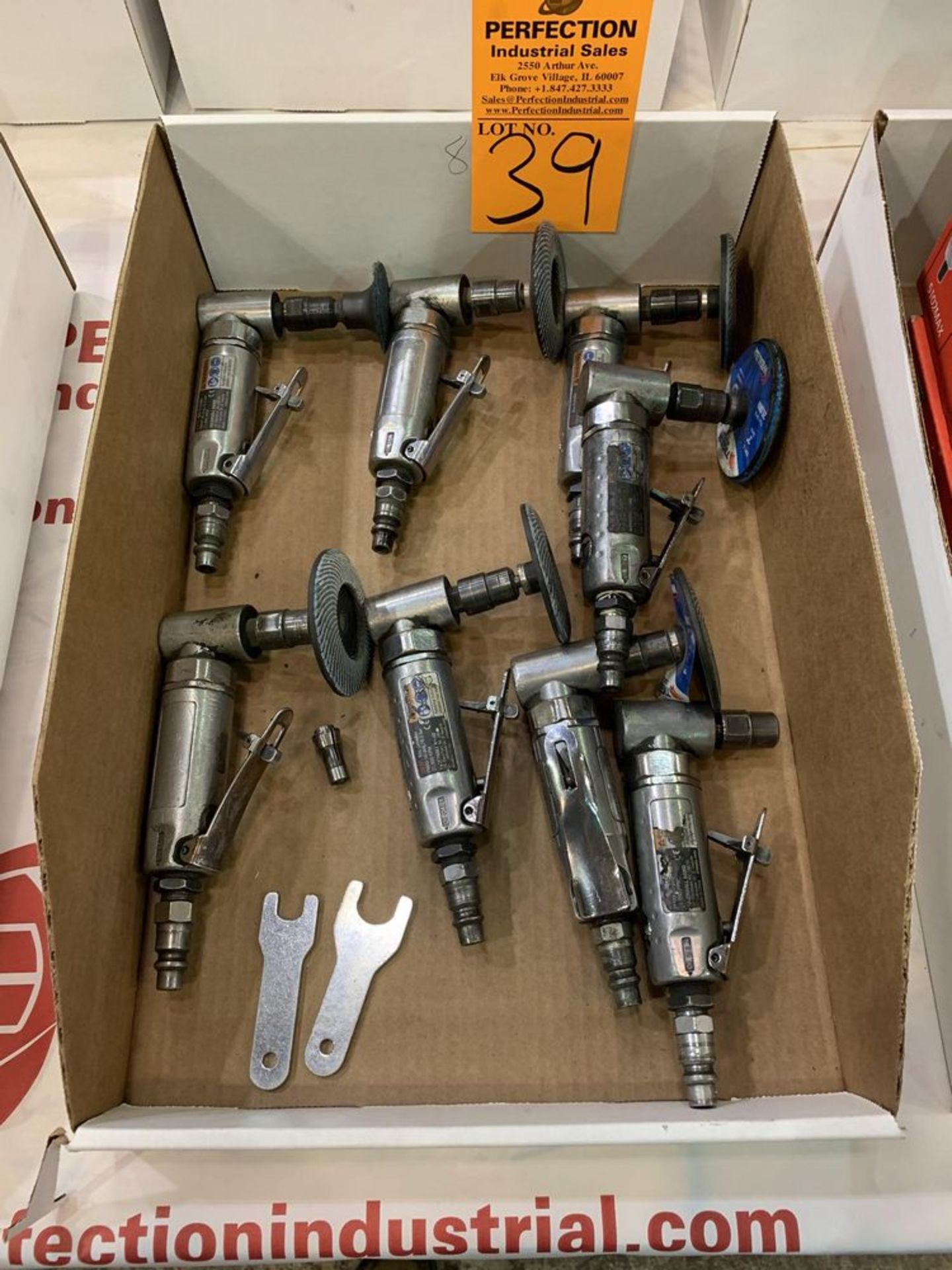 Lot of (9) Pneumatic Angle