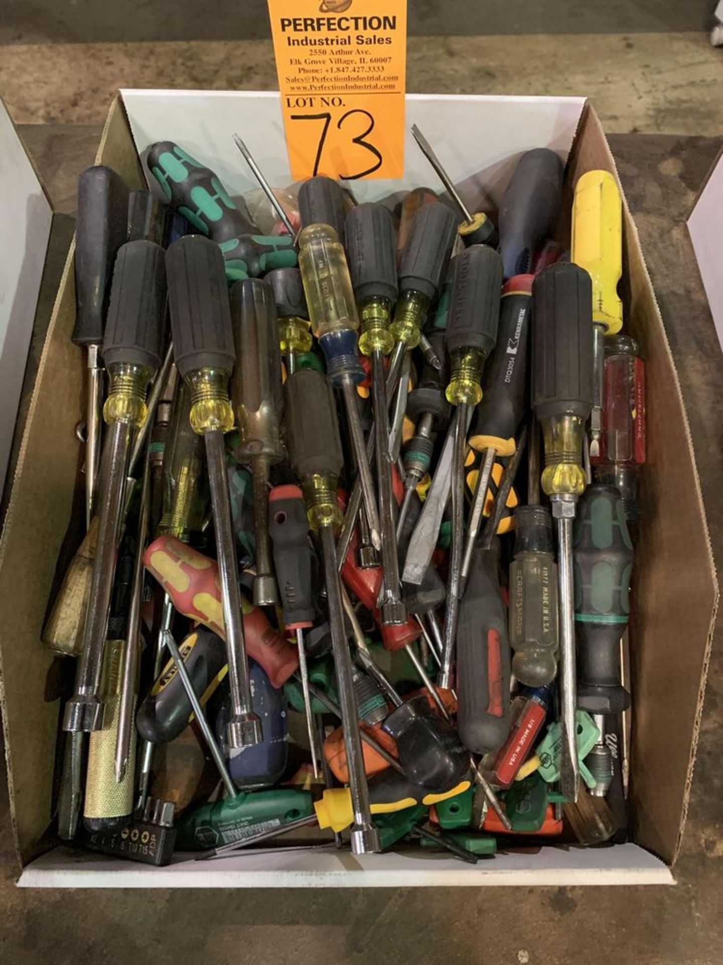 Lot of Assorted Screw Drivers and Nut Drivers