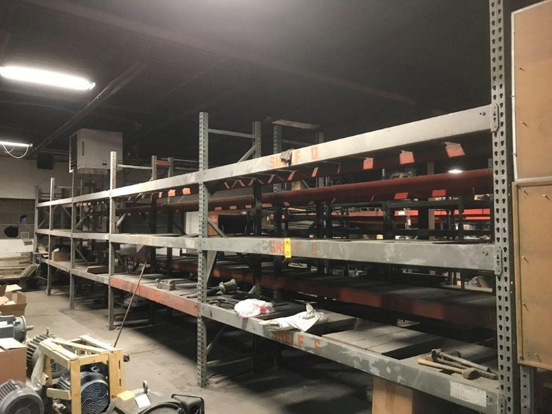 (6) SECTIONS PALLET RACKING (3) 10' X 32" UPRIGHTS WITH 8' LOAD BEAMS, AND (3) SECTION WITH 11' LOAD