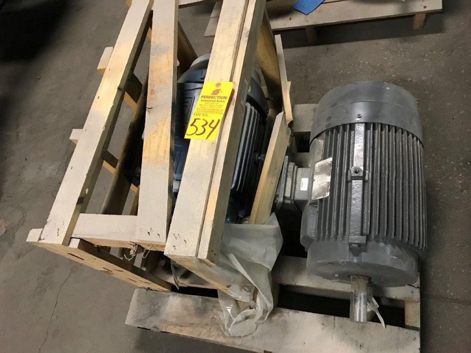 (2) ELECTRIC MOTORS (1) 15 HP, (1) 7.5 HP