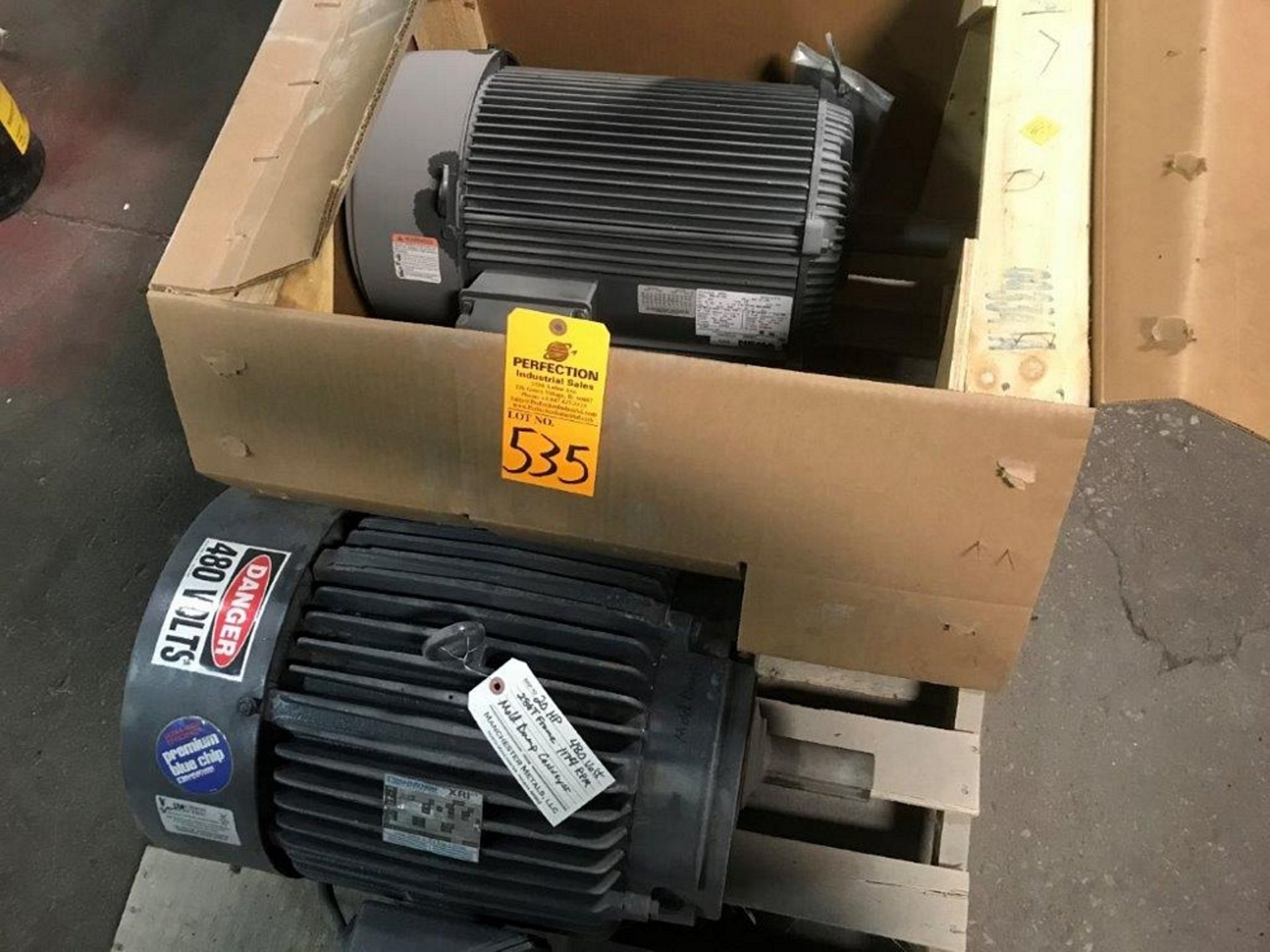 (2) 20 HP ELECTRIC MOTORS