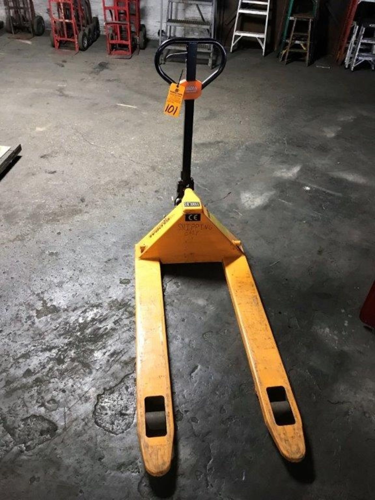 Global 5500 Lb. Cap. Hydraulic Pallet Jack, 27" x 48" Forks, SN F626156