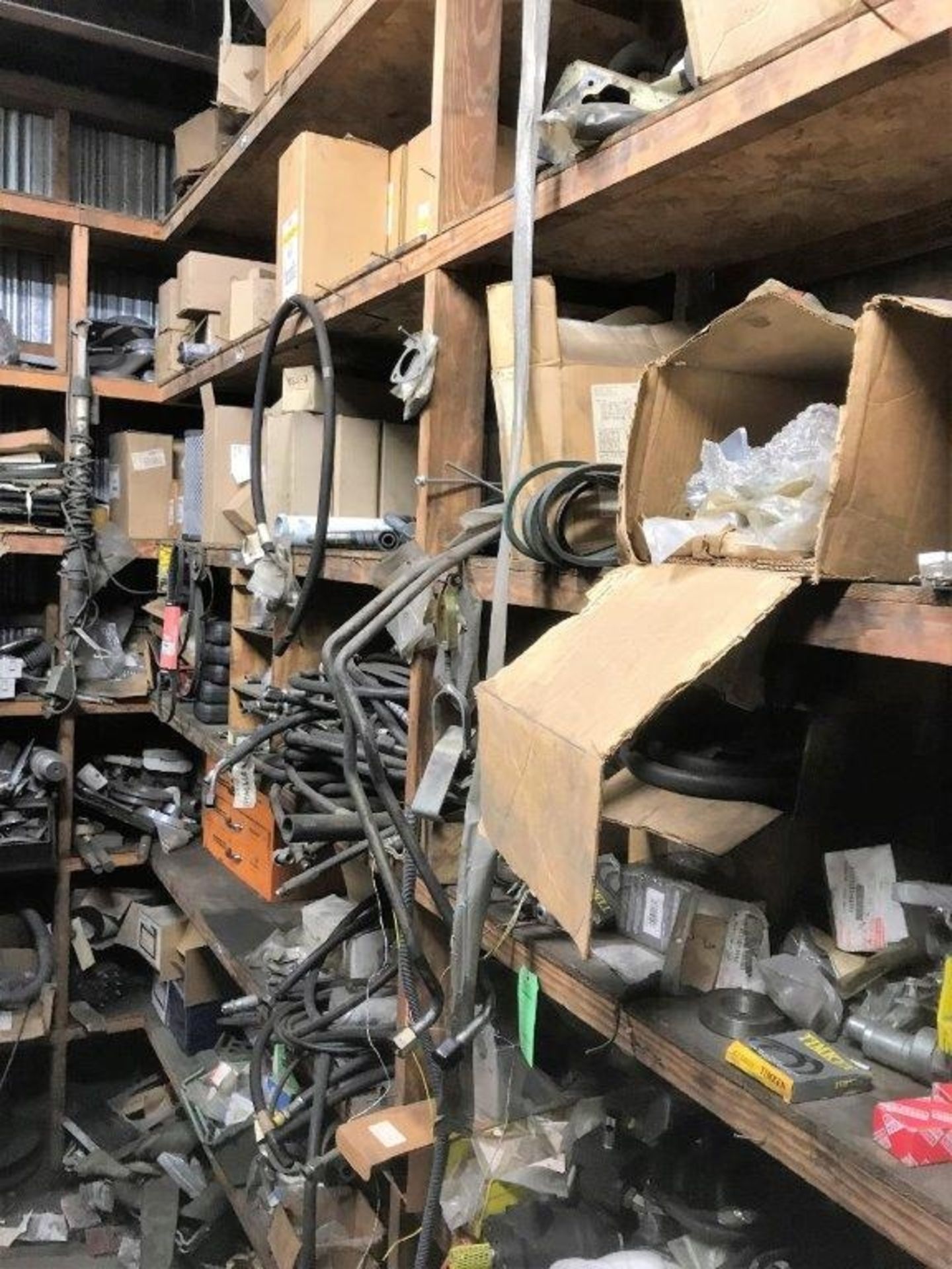 CONTENTS OF MACHINE SHOP PARTS ROOM WITH FACILITY MAINTENANCE AND SPARE MACHINE PARTS. - Image 6 of 6