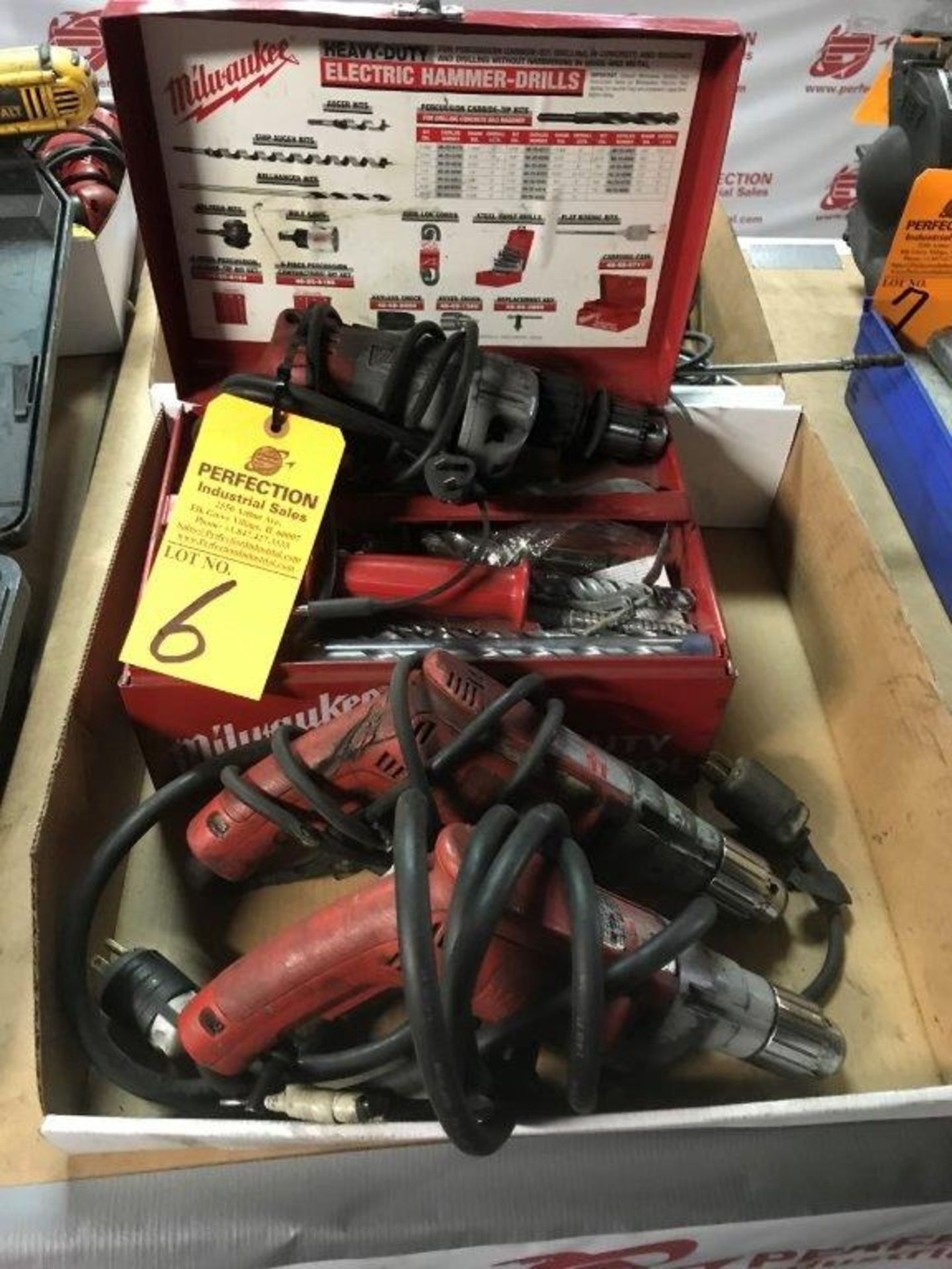 Milwaukee 5392-1 3/8" Electric Hammer Drill, to include (2) Milwaukee 1/2 Electric Drills.