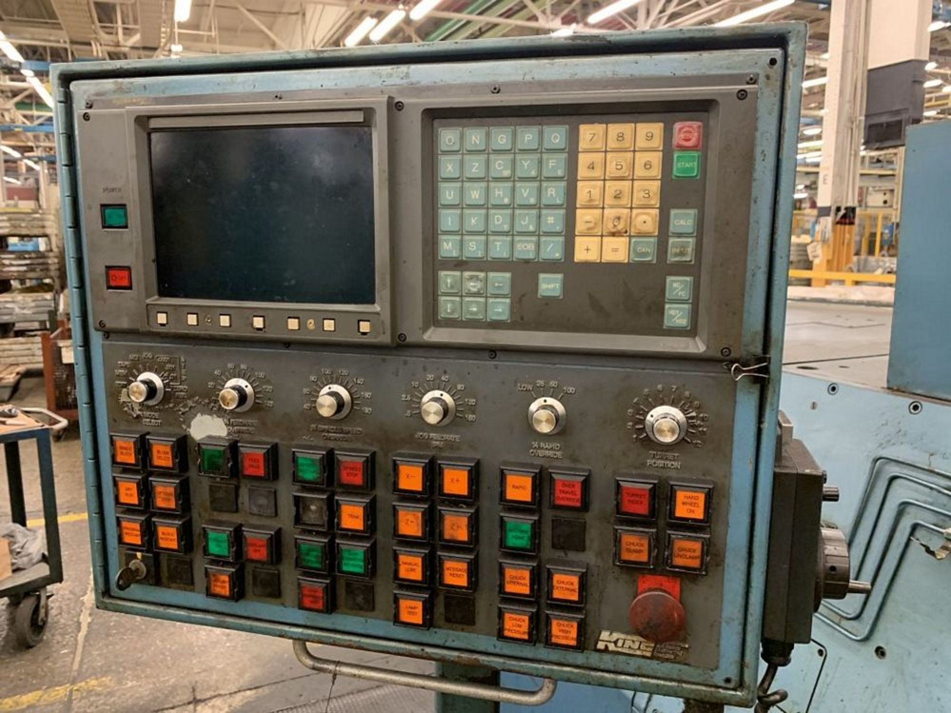 WARNER & SWASEY SC10-54 CNC Lathe, s/n 2657146, Fanuc CNC Control, 12" Chuck, 6-Position Tool - Image 5 of 6