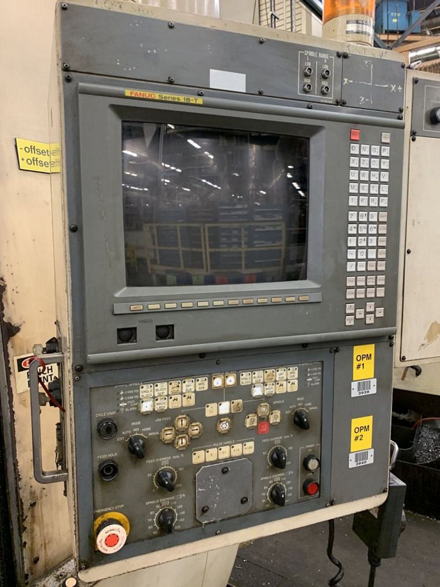 OKUMA & HOWA 2SP-V80 Twin Spindle CNC Vertical Lathe, s/n 7013, Fanuc Series 18-T CNC Control, (2) - Image 5 of 8