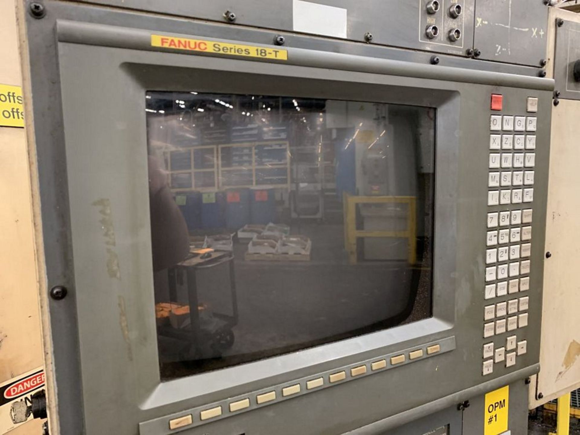 OKUMA & HOWA 2SP-V80 Twin Spindle CNC Vertical Lathe, s/n 7013, Fanuc Series 18-T CNC Control, (2) - Image 6 of 8