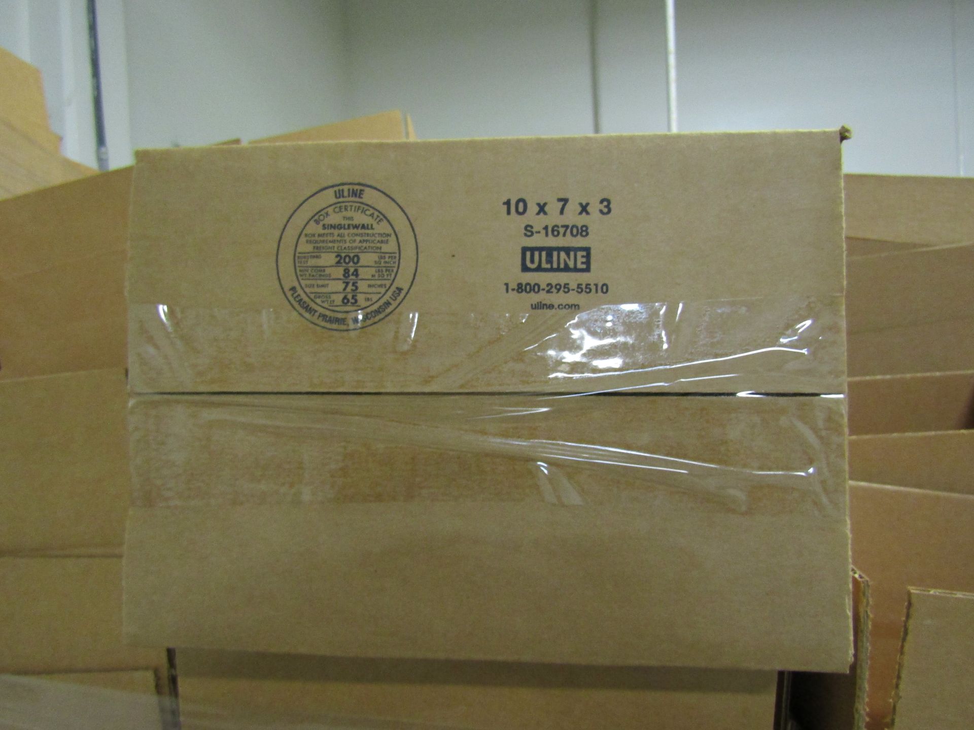 (1 Pallet) 10" X 7" X 3" Uline Boxes - Image 2 of 3