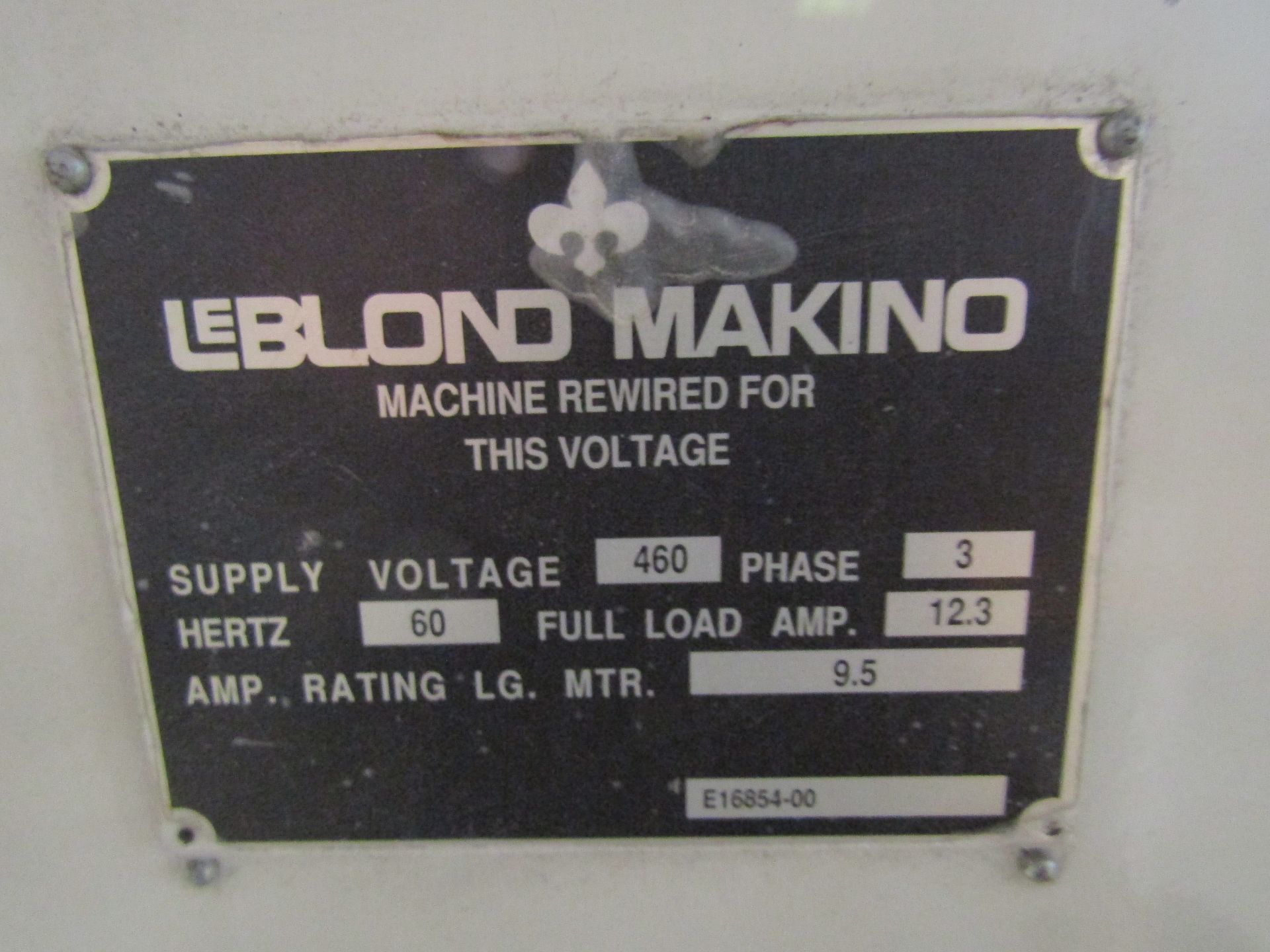 LEBLOND MAKINO REGAL Servo Shift 15” Machine Lathe, S/N 15L-936 W/ Anilam Wizard 411 2 Axis - Image 8 of 9