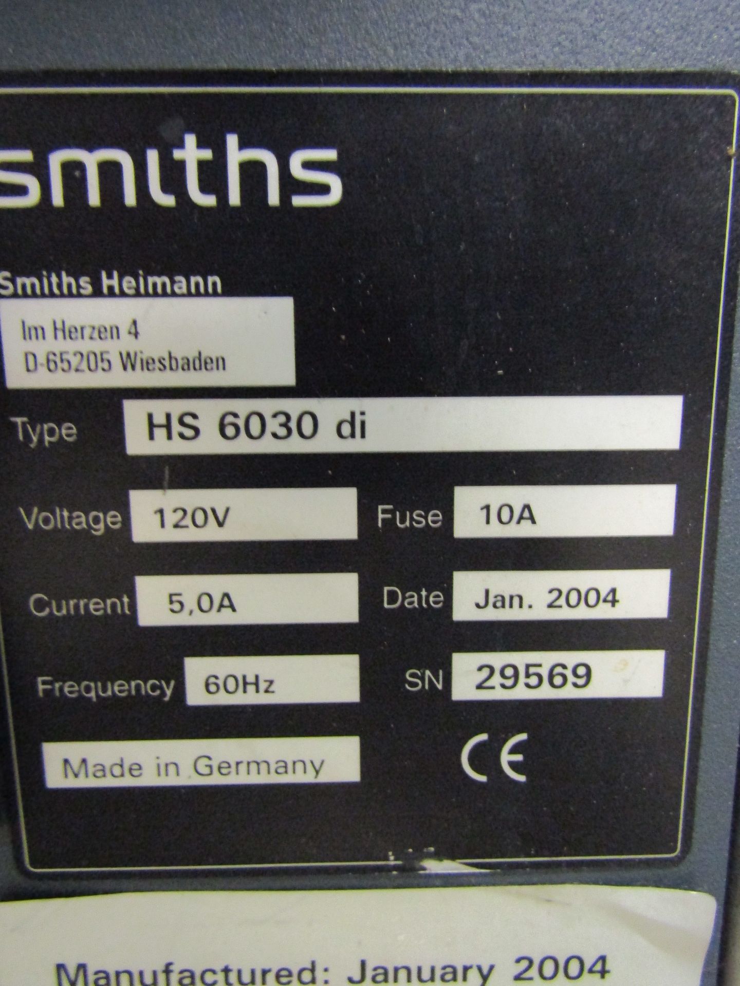 SMITHS HEIMANN Security X-Ray Unit, Model HS 6030 DI, With Conveyor and Control, S/N 26569 **Needs - Image 4 of 4