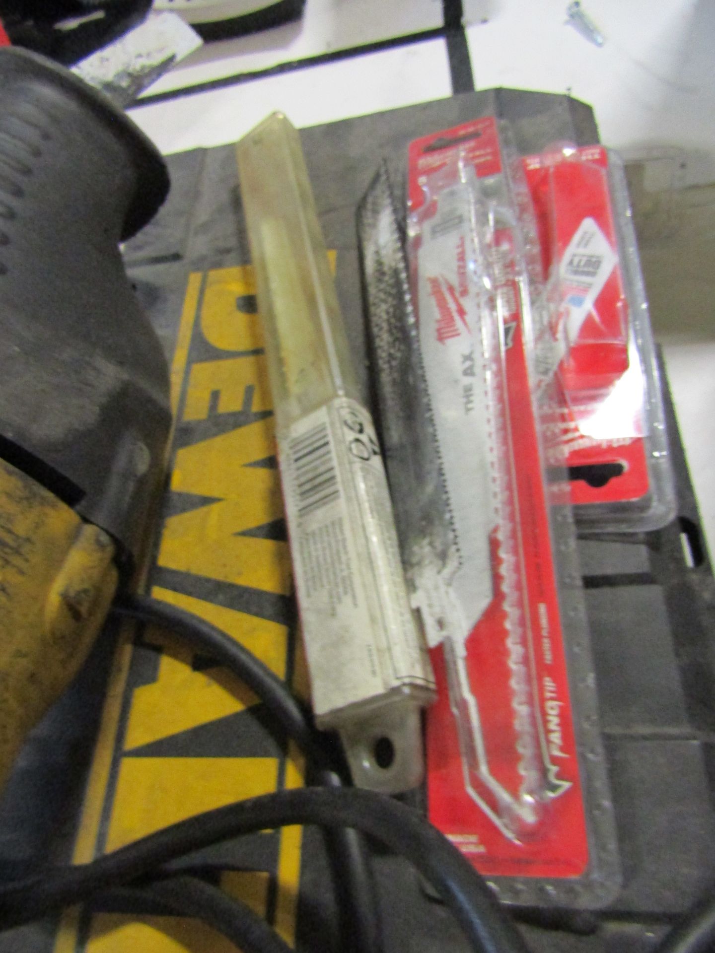 DEWALT Heavy Duty Reciprocating Saw DW311, With Case And Replacement Saws - Image 3 of 3