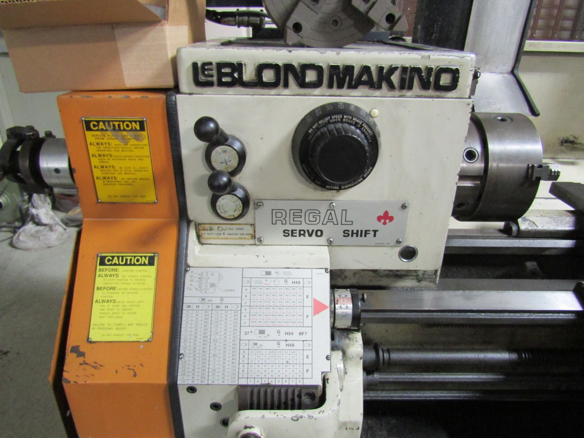 LEBLOND MAKINO REGAL Servo Shift 15” Machine Lathe, S/N 15L-936 W/ Anilam Wizard 411 2 Axis - Image 3 of 9