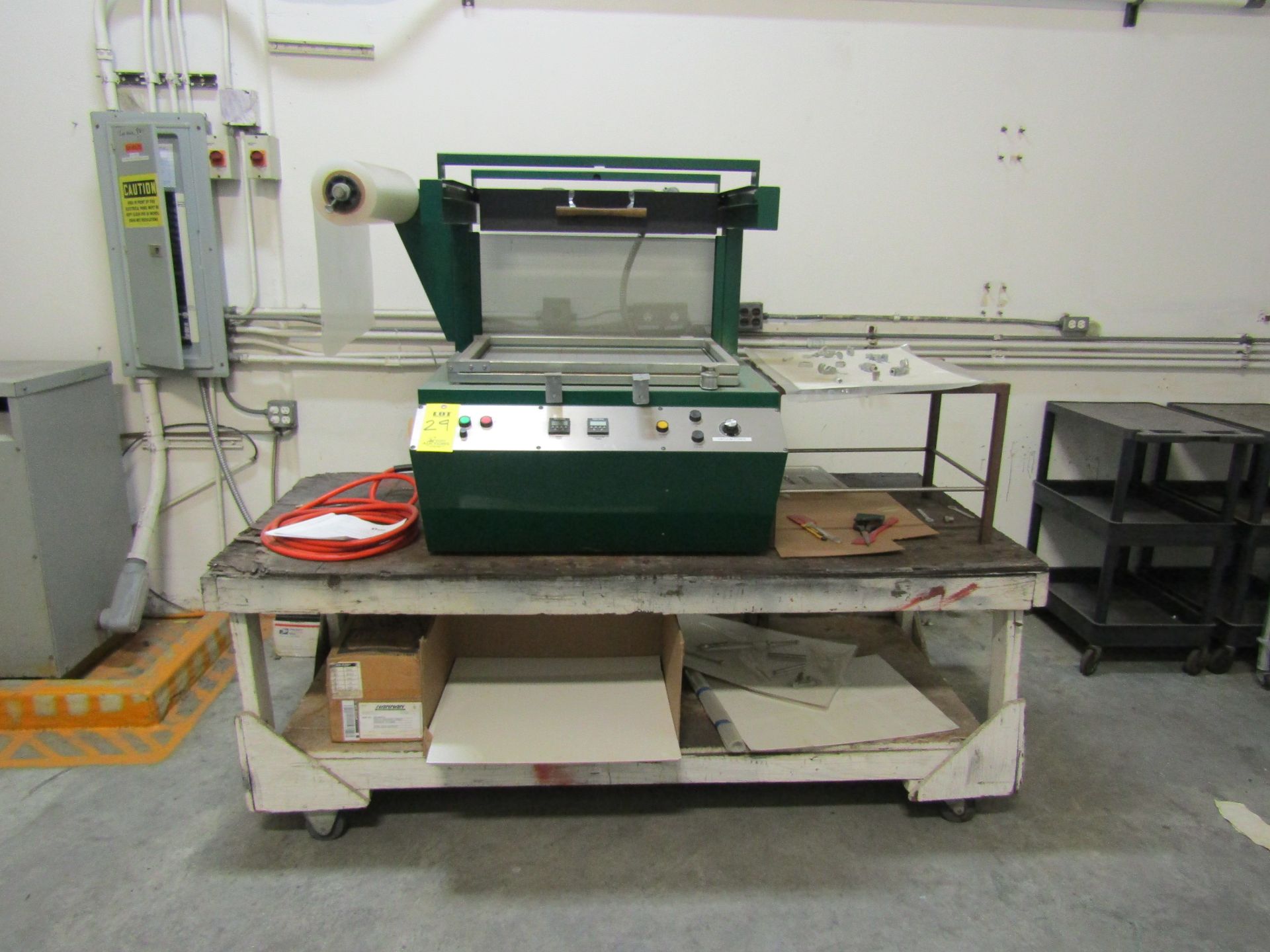 QVAC T1824 Manual Tabletop Skin Packaging Machine, 41" x 54", 220 VOLTS, 1 PH, 60 HZ, 27 A, ~250Lbs