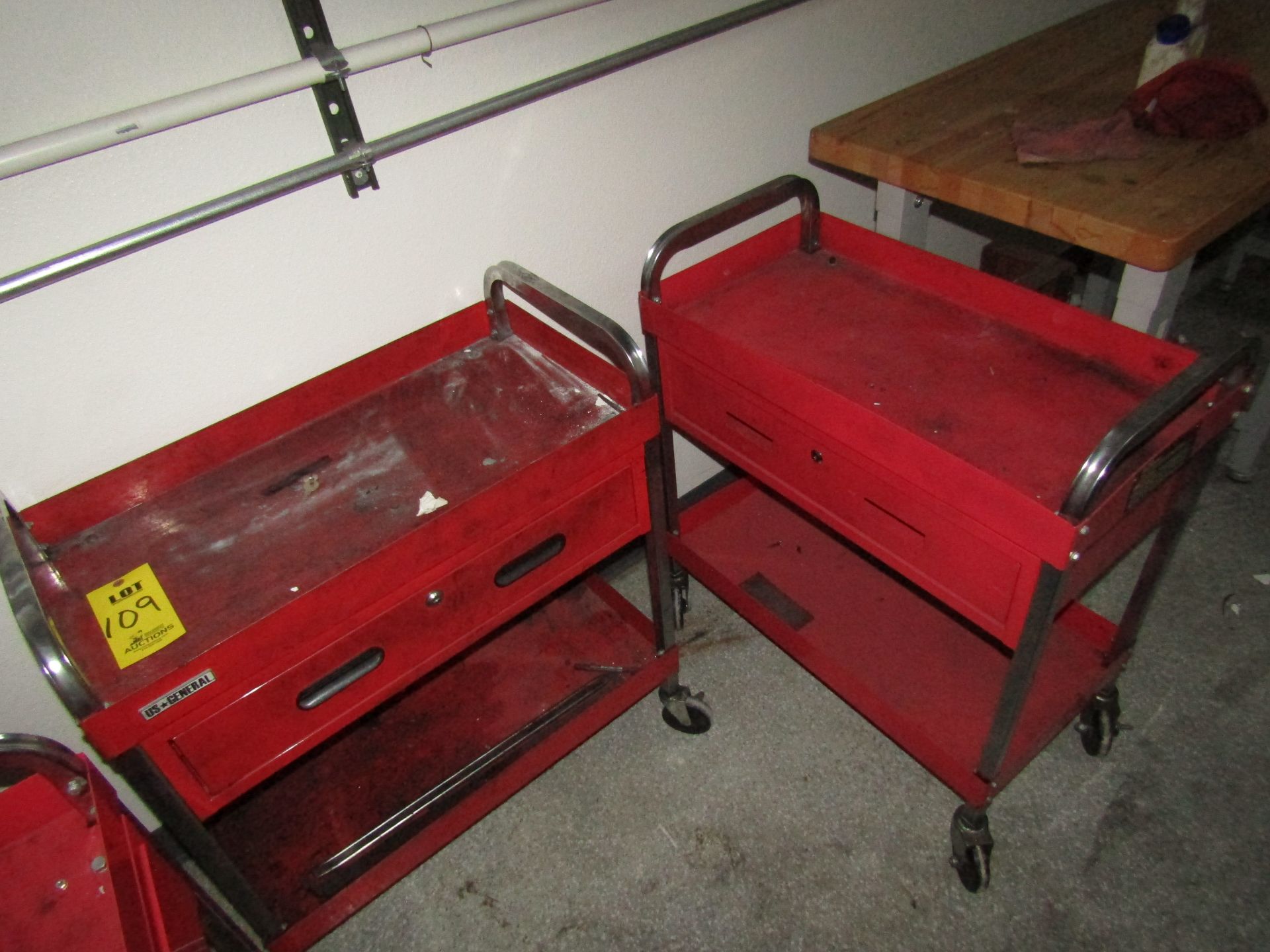 (2) US GENERAL Job Carts With Drawer