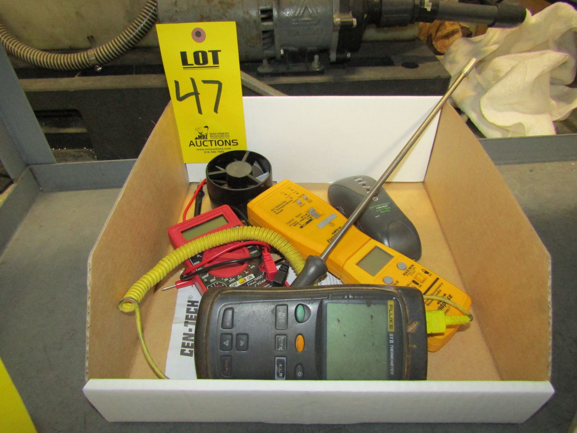 Lot to Include: Cen-Tech Digital Multimeter, (1) Fieldpiece AAV3 Air Velocity and Temperature