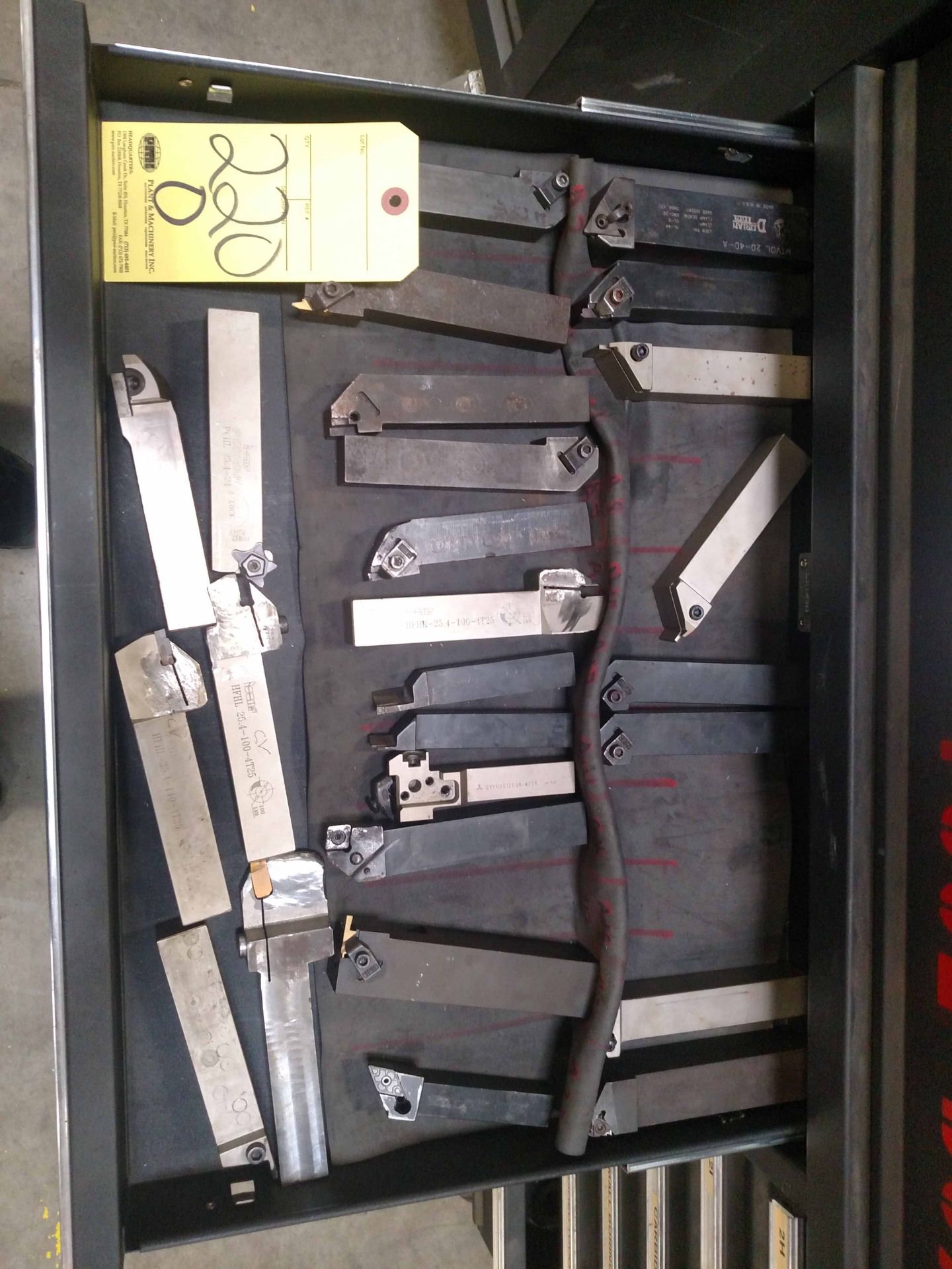 LOT OF TURNING & GROOVING TOOLS, misc.