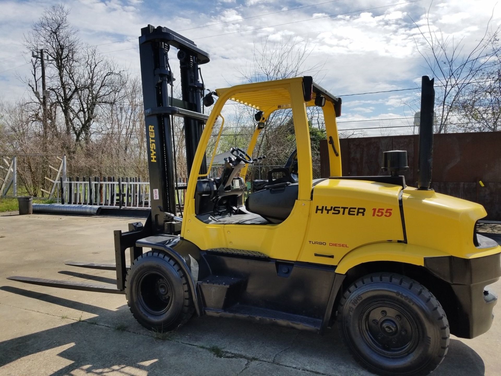 DIESEL FORKLIFT, HYSTER 15,500 LB. CAP. MDL. H155FT, new 2014, diesel, 127" 2-stage mast, 173" - Bild 4 aus 11