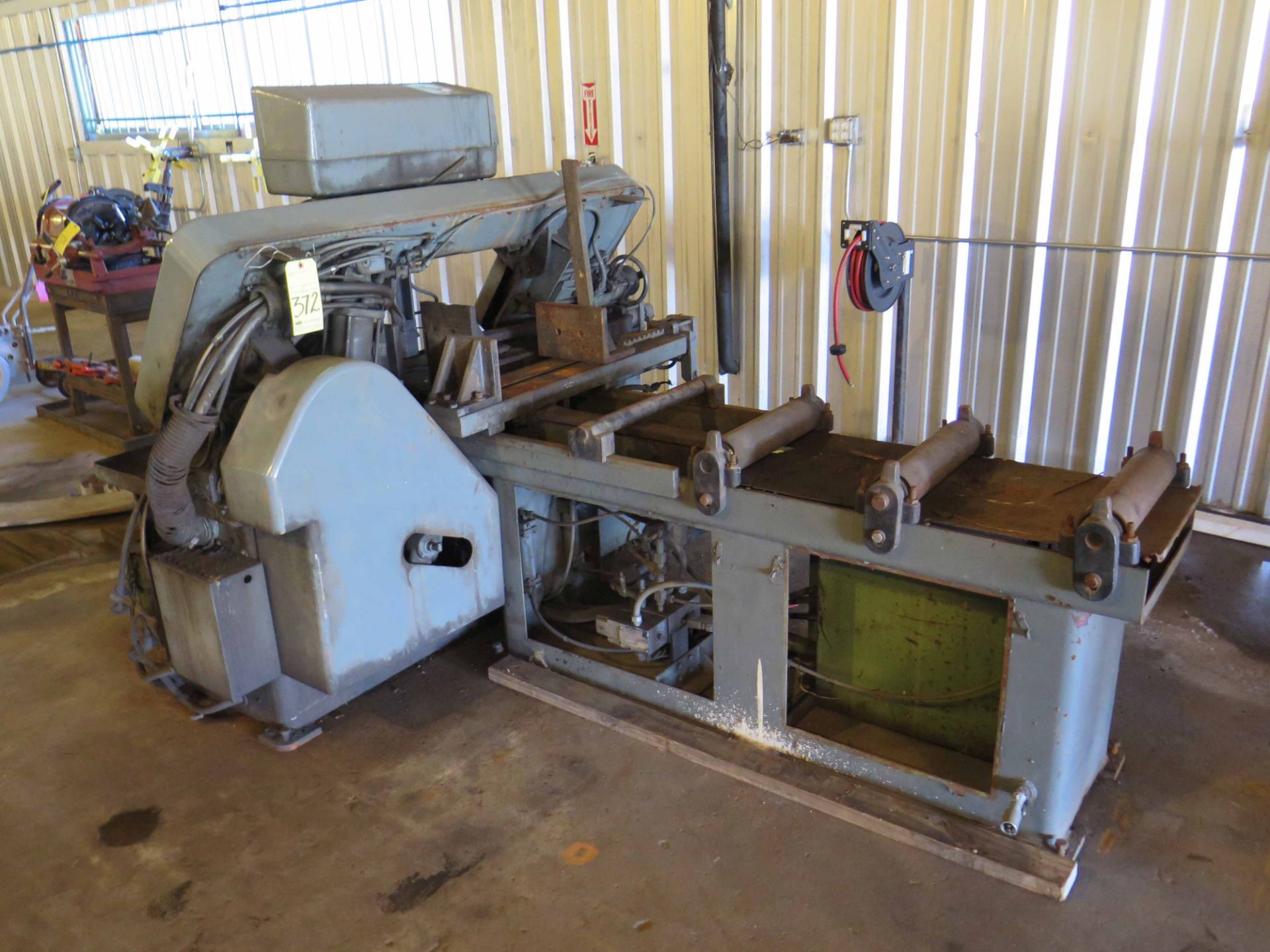 HORIZONTAL BANDSAW, DOALL, 12" rd. cap., 300 FPM, 105-1/8"L. blade, 4'L. roller conveyor, S/N N.A. - Image 2 of 4