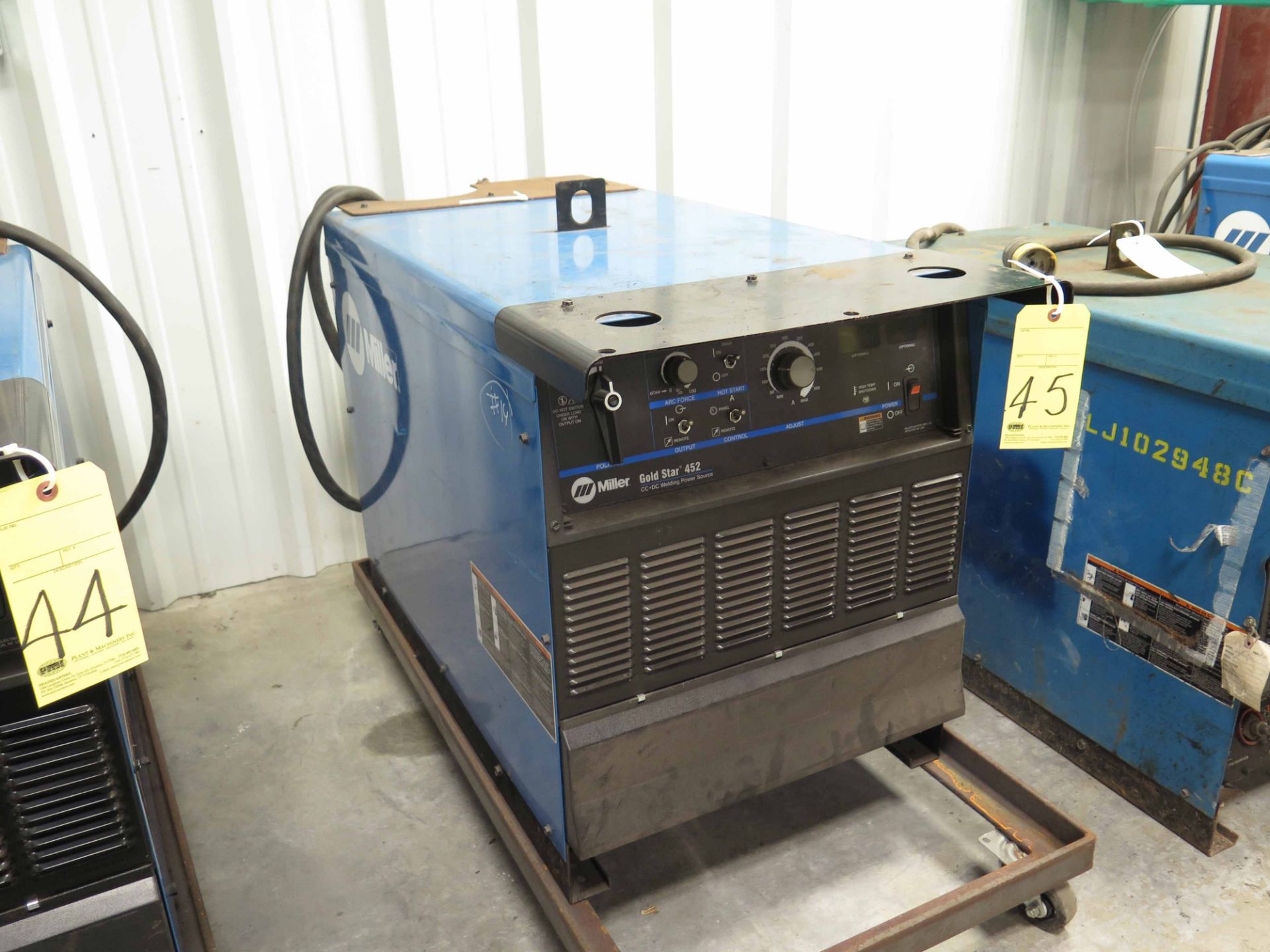 WELDING POWER SUPPLY, MILLER MDL. GOLDSTAR 452, new 2014, S/N ME500123C