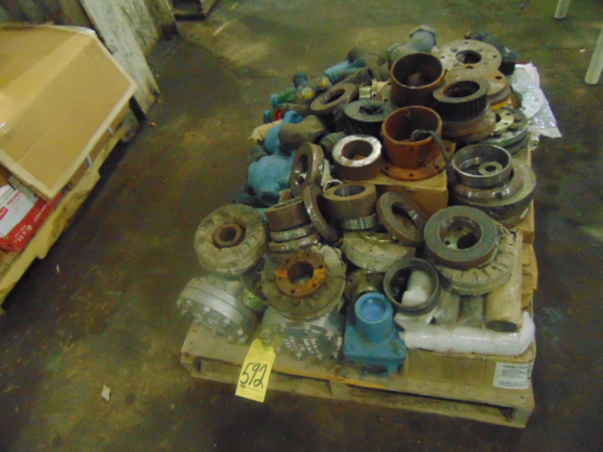 LOT CONSISTING OF: assorted flanges & misc. (on one skid)