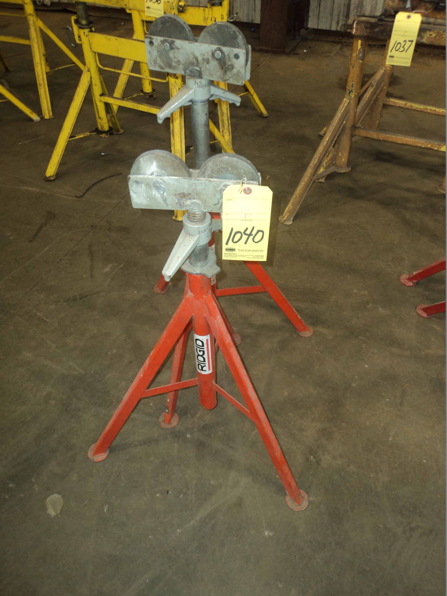 LOT OF PIPE JACKS, RIDGID