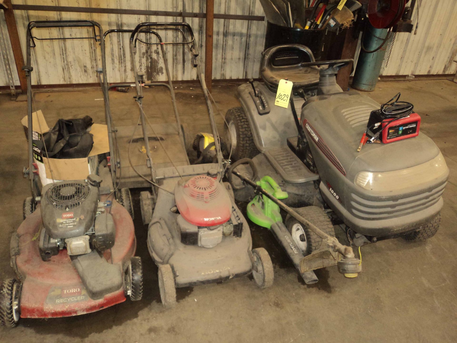 LOT OF LAWN MOWERS: Craftsman, Honda & Toro