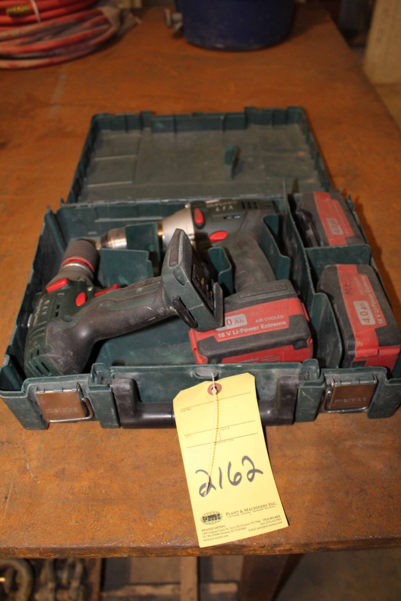 LOT OF CORDLESS DRILLS, METABO, w/batteries (no chargers)