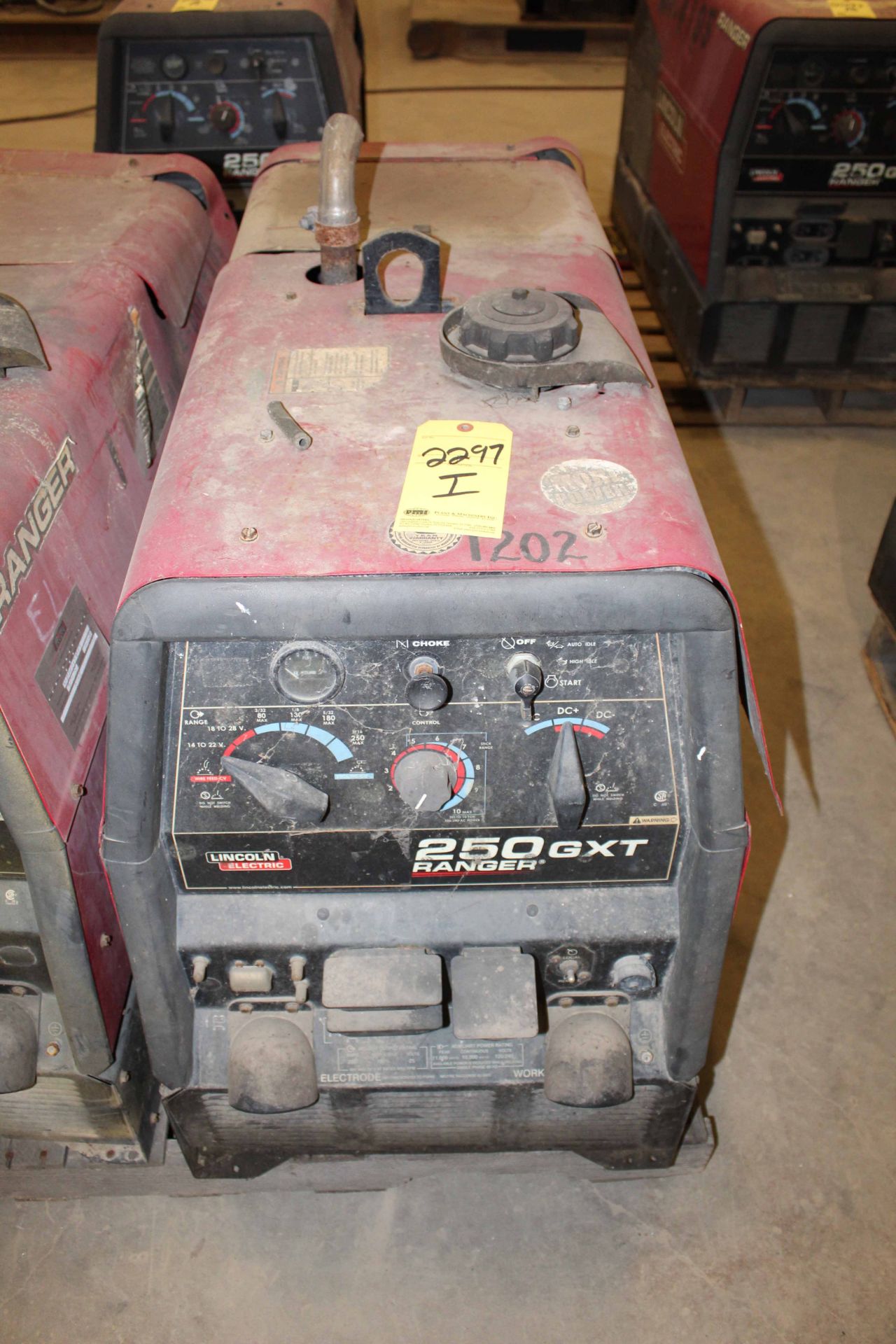 PORTABLE WELDER, LINCOLN MDL. RANGER 250GXT, gasoline pwrd., S/N N.A., (out of service)