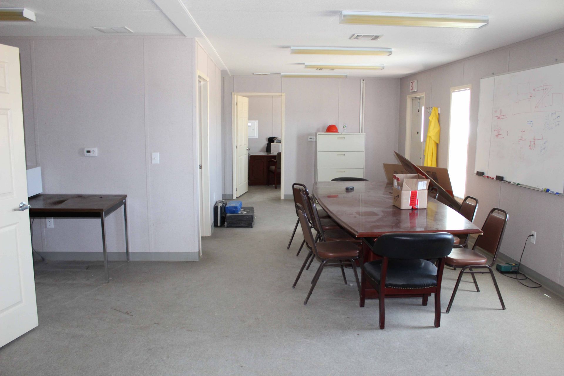 MOBILE OFFICE, 24 X 60, kitchen, bath, conference room, four offices, includes furniture - Image 7 of 11