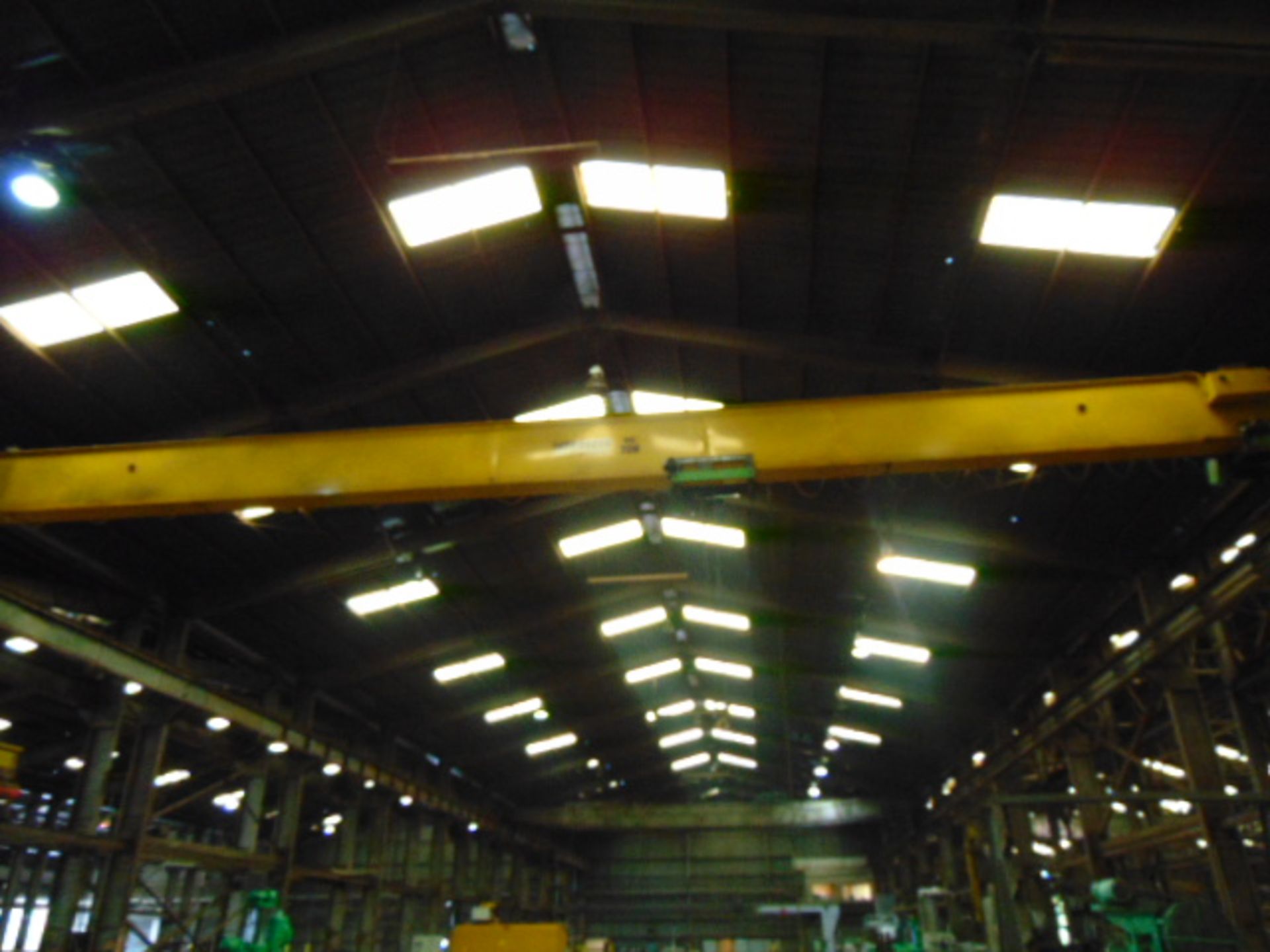 OVERHEAD BRIDGE CRANE, PROSERV 10 T. X APPROX. 74' SPAN, low head room style, sgl. girder top - Image 5 of 5