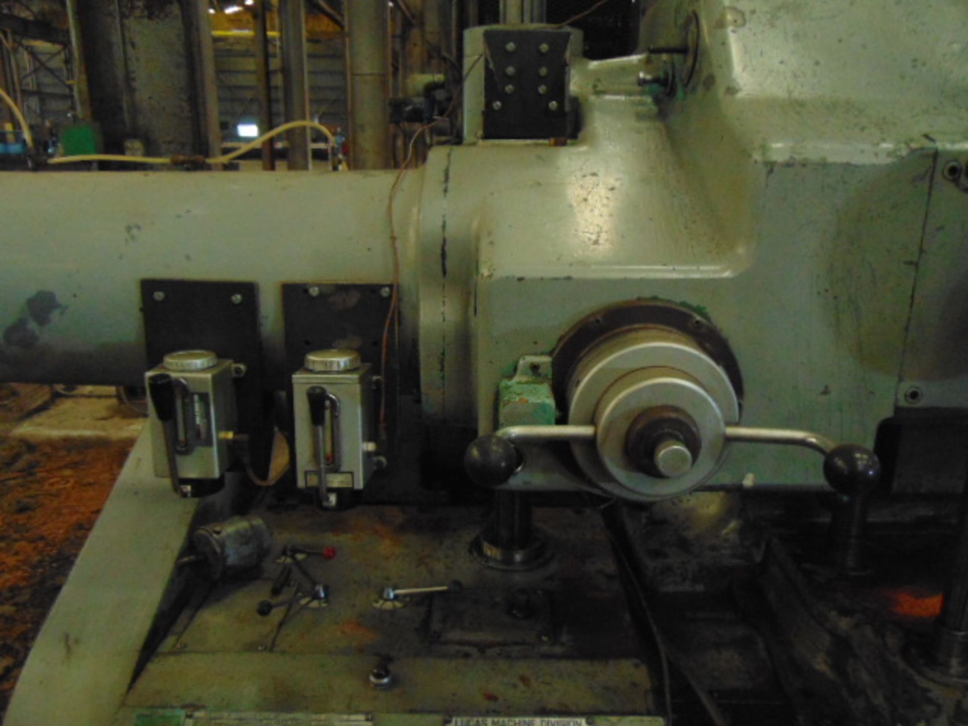 TABLE TYPE HORIZONTAL BORING MILL, LUCAS MDL. 428-60, 40" x 74" tbl., 60" cross travel, approx. - Image 7 of 16