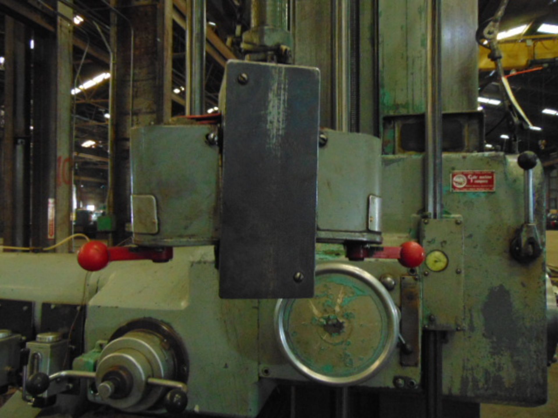 TABLE TYPE HORIZONTAL BORING MILL, LUCAS MDL. 428-60, 40" x 74" tbl., 60" cross travel, approx. - Image 6 of 16