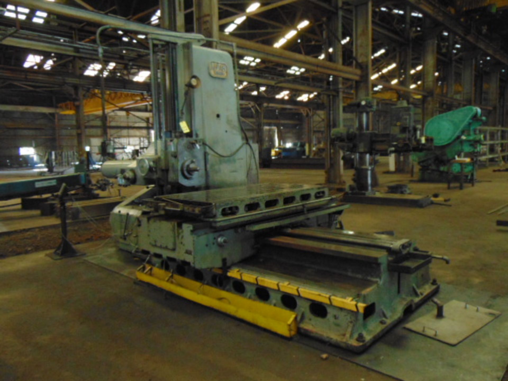 TABLE TYPE HORIZONTAL BORING MILL, LUCAS MDL. 428-60, 40" x 74" tbl., 60" cross travel, approx.