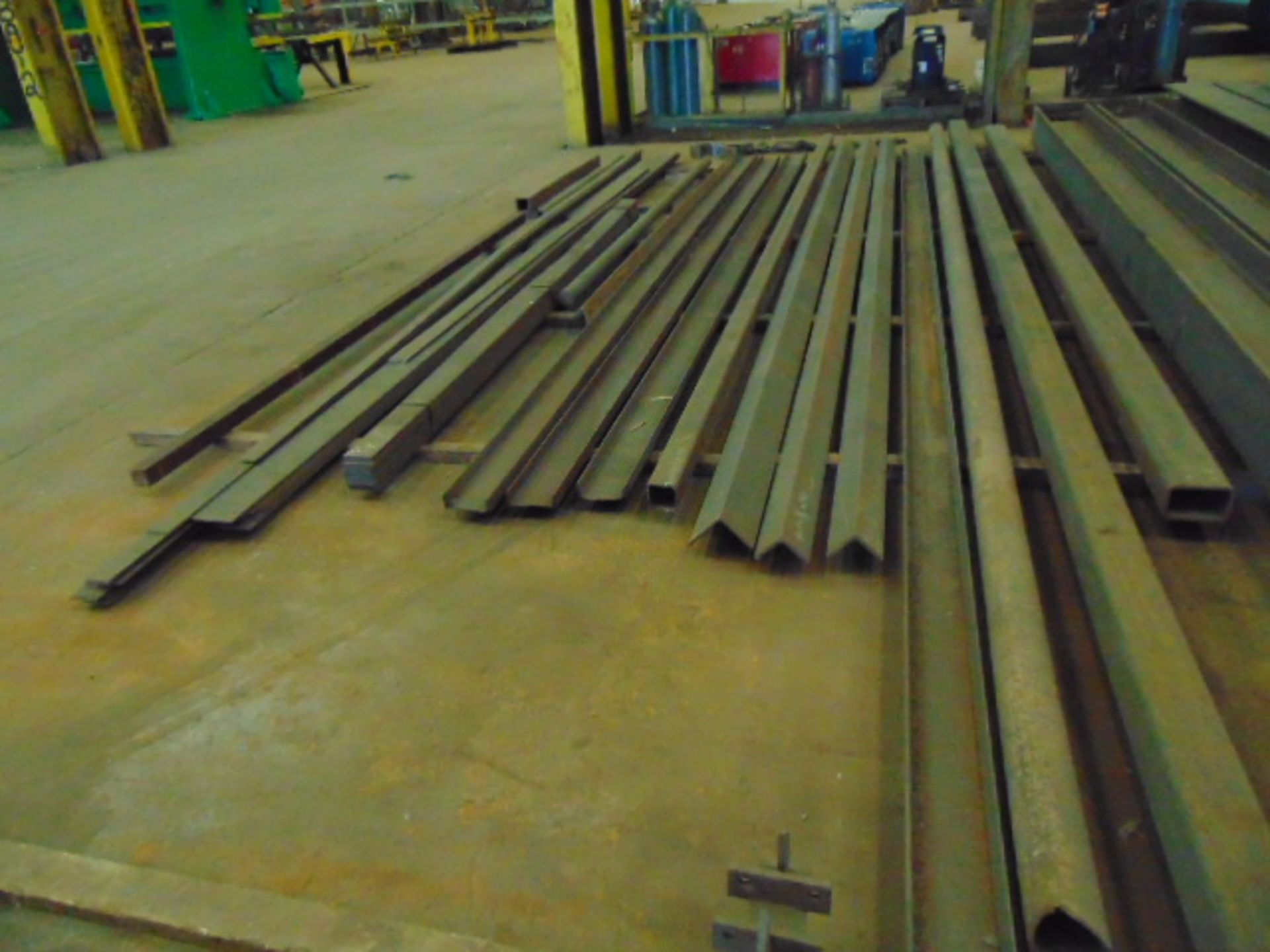 LOT CONSISTING OF: flatstock, angle iron tubing & channel, assorted