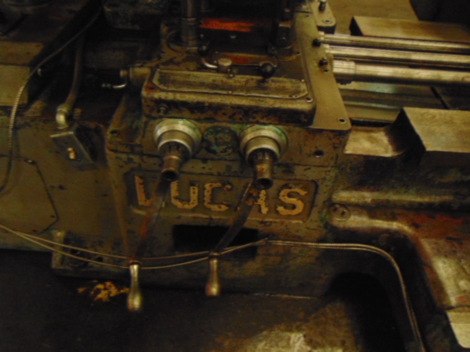 TABLE TYPE HORIZONTAL BORING MILL, LUCAS MDL. 428-60, 40" x 74" tbl., 60" cross travel, approx. - Image 4 of 16