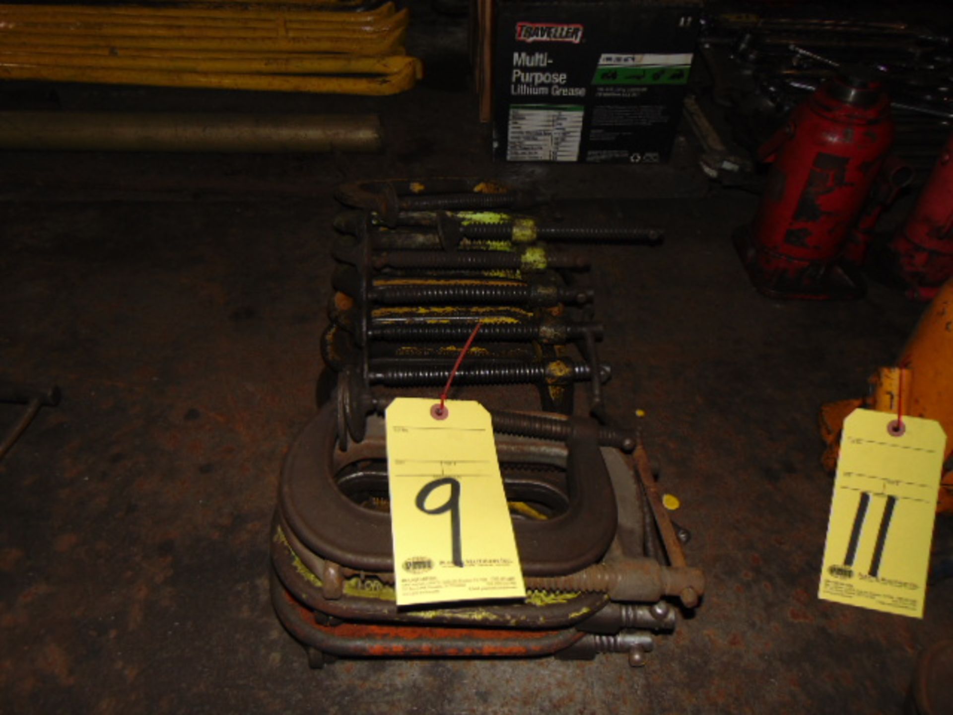 LOT OF C-CLAMPS (13), 6"