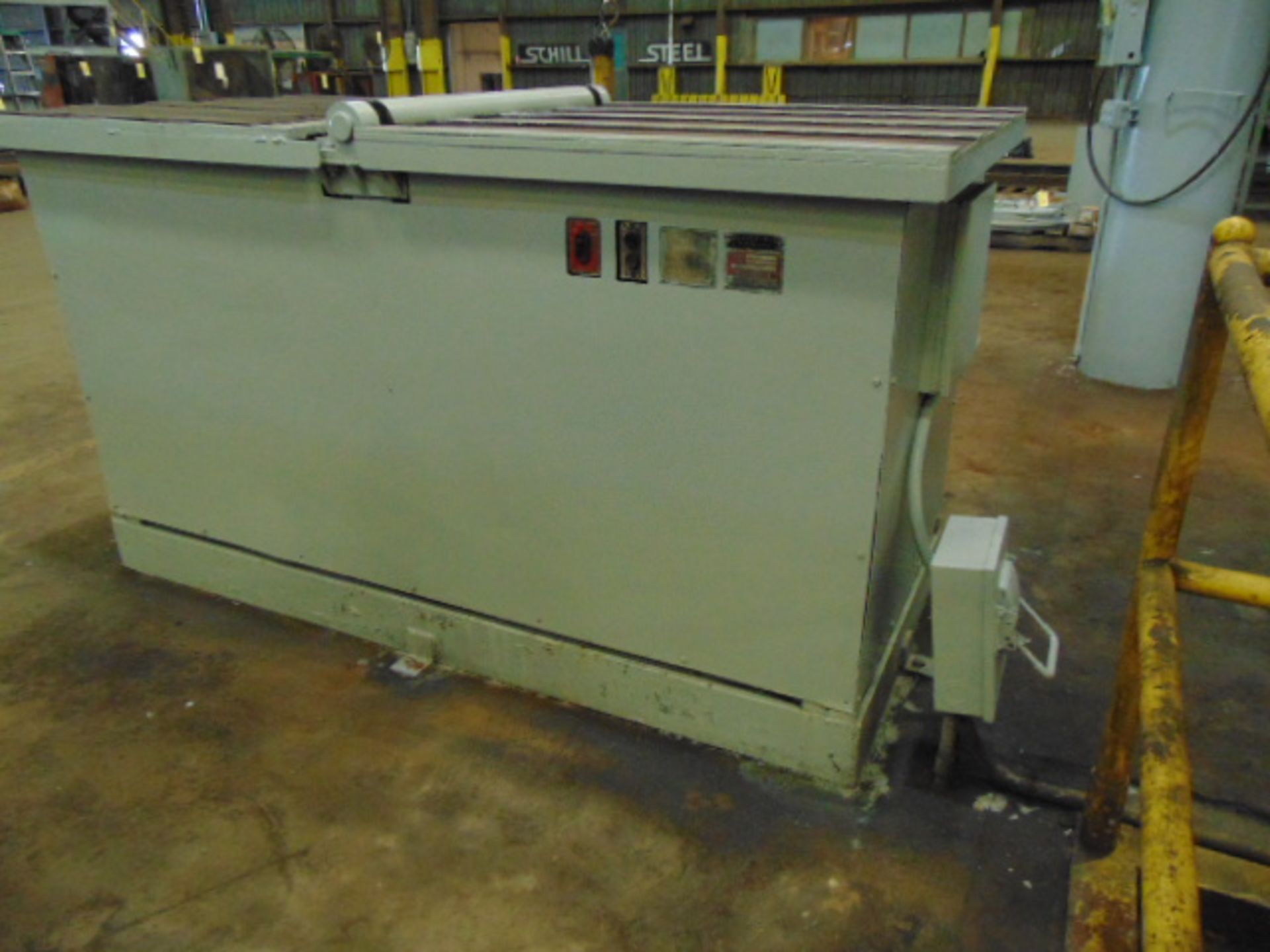 STEEL PLATE FLIPPER, BURGER-RJS MDL. 40, 42" W. x 88" L., 4,000 lb. cap., S/N 0168-24 - Image 3 of 9