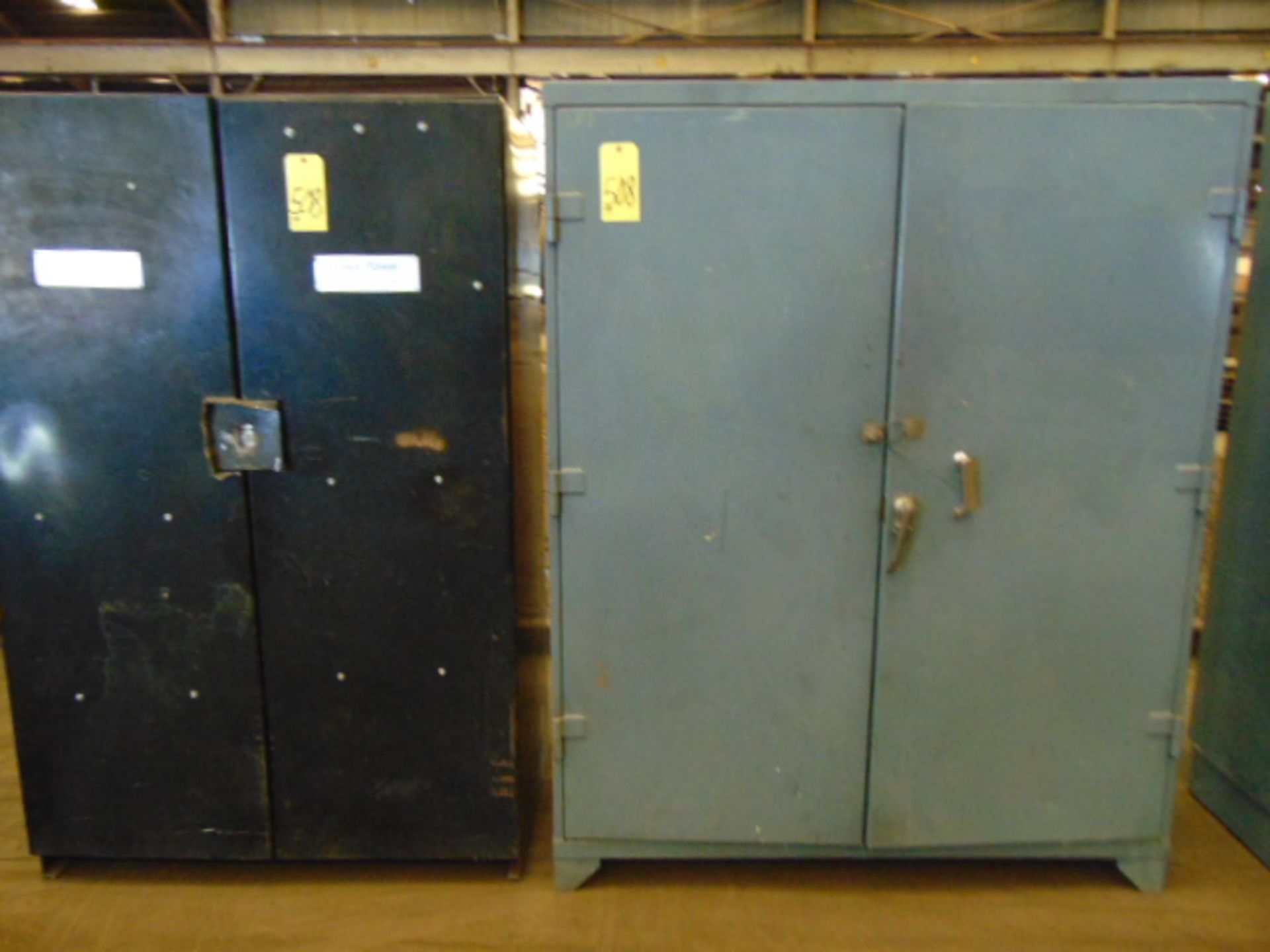 LOT OF STORAGE CABINETS (2), assorted