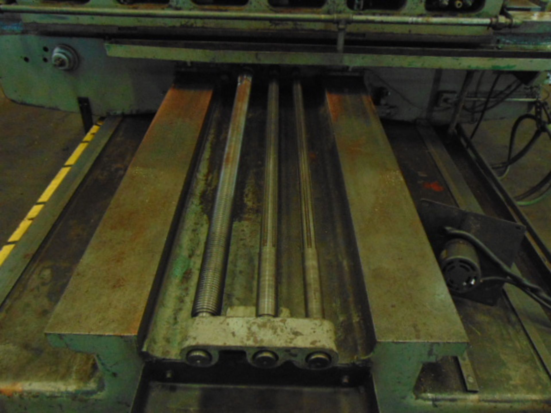 TABLE TYPE HORIZONTAL BORING MILL, LUCAS MDL. 428-60, 40" x 74" tbl., 60" cross travel, approx. - Image 14 of 16