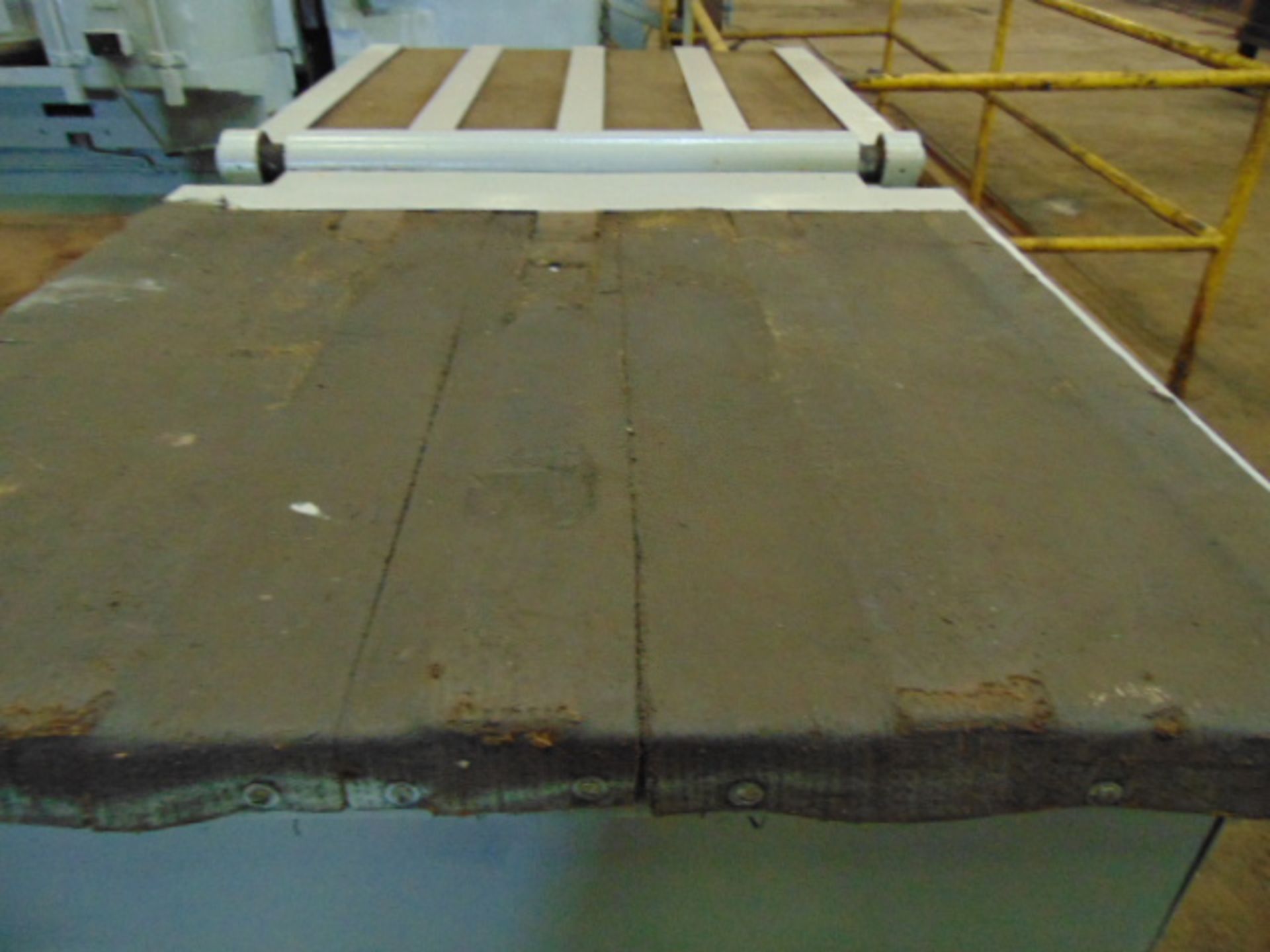 STEEL PLATE FLIPPER, BURGER-RJS MDL. 40, 42" W. x 88" L., 4,000 lb. cap., S/N 0168-24 - Image 8 of 9