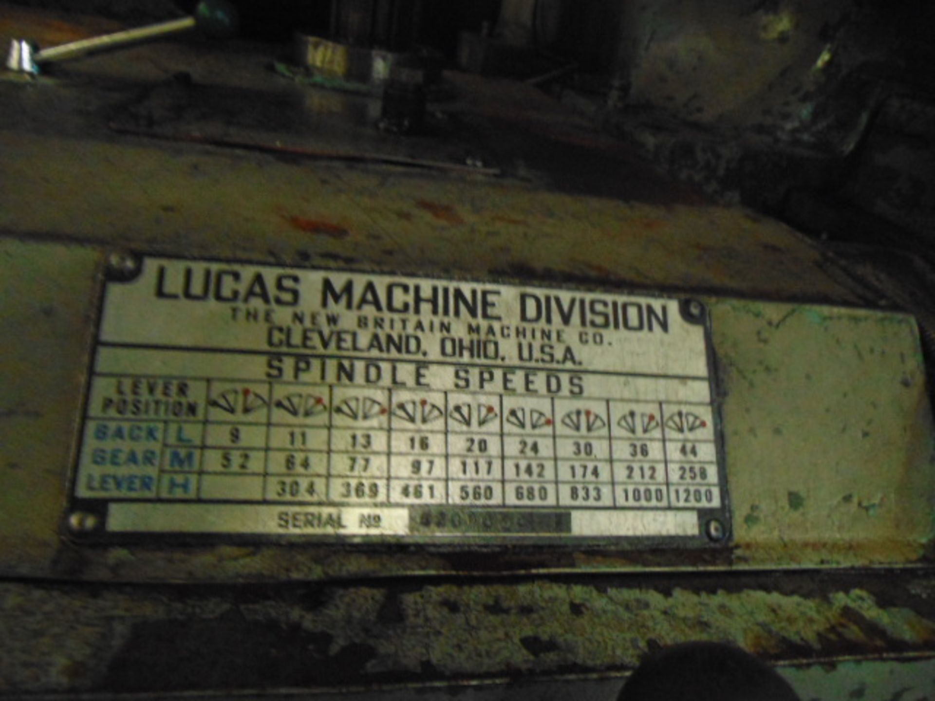 TABLE TYPE HORIZONTAL BORING MILL, LUCAS MDL. 428-60, 40" x 74" tbl., 60" cross travel, approx. - Image 9 of 16