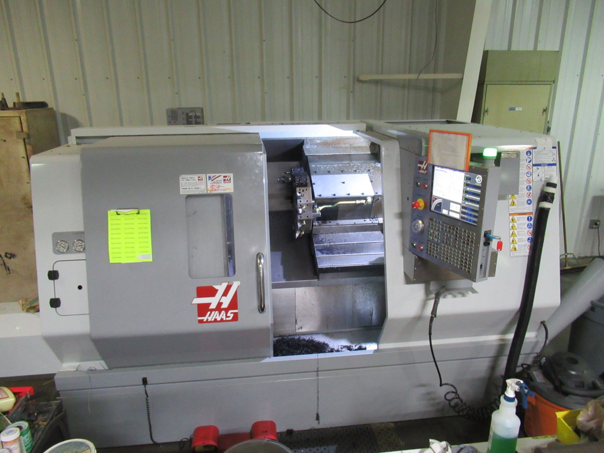 HAAS MDL. SL30T CNC LATHE, new 2008, Haas CNC control, 30” swing, 34” cutting length, 3” bar - Image 3 of 8