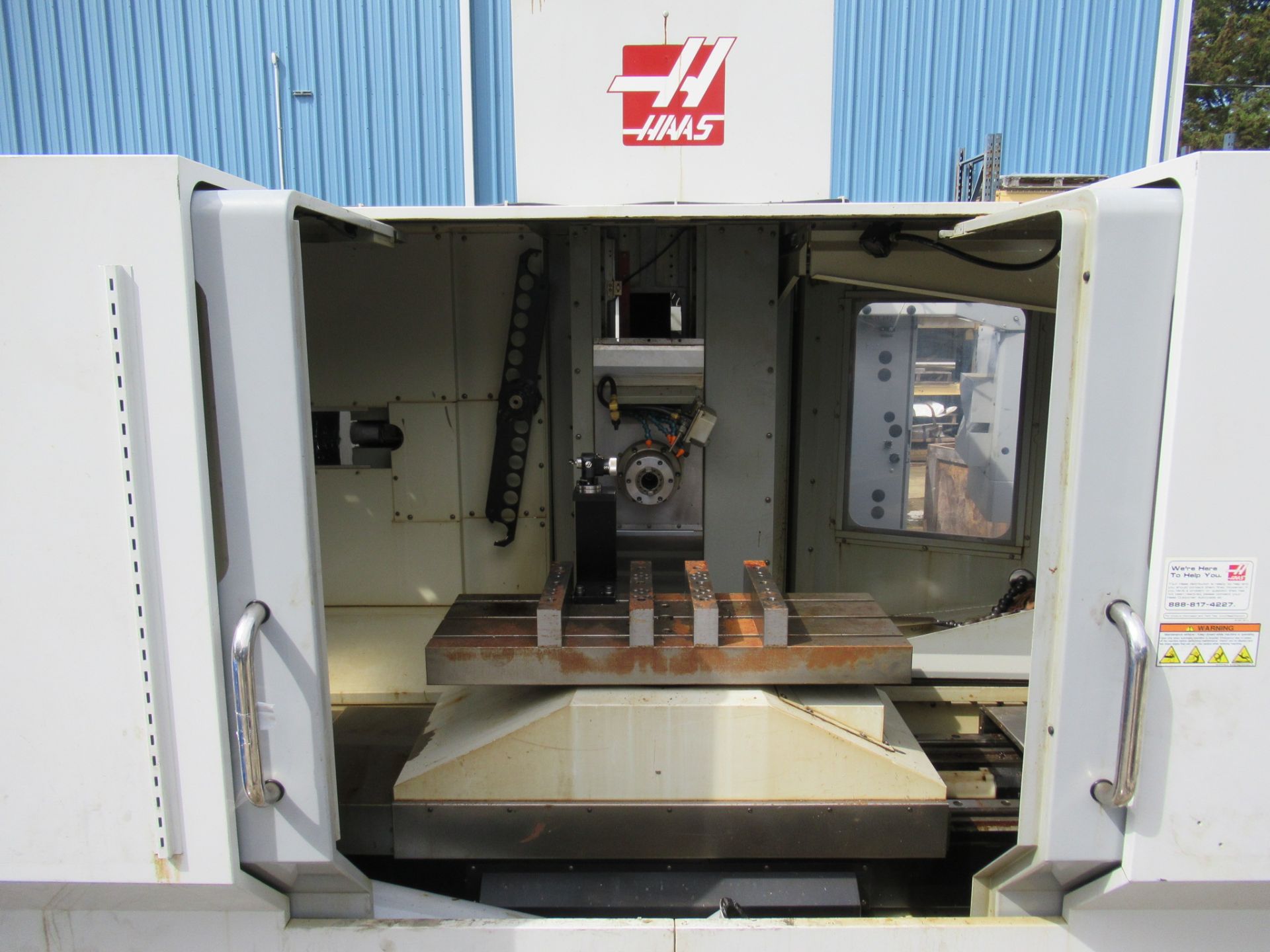 HAAS ES-5-4T HORIZONTAL MACHINING CENTER, New 2010, Haas CNC control, Renishaw probe, Travels: 40” - Image 8 of 9