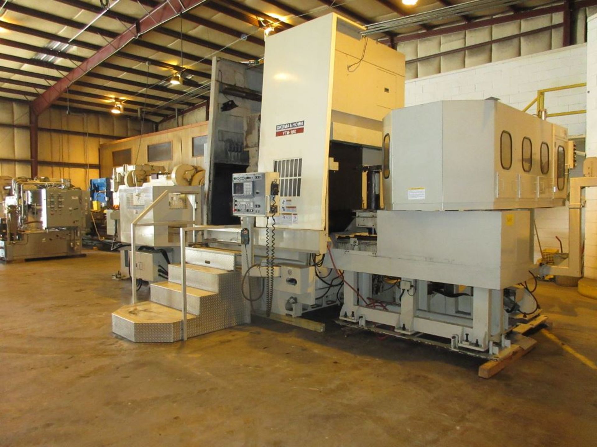 OKUMA & HOWA MDL. VTM-100 CNC VERTICAL TURNING CENTER, new 2000, Fanuc 18T CNC control, 36” - Image 2 of 14