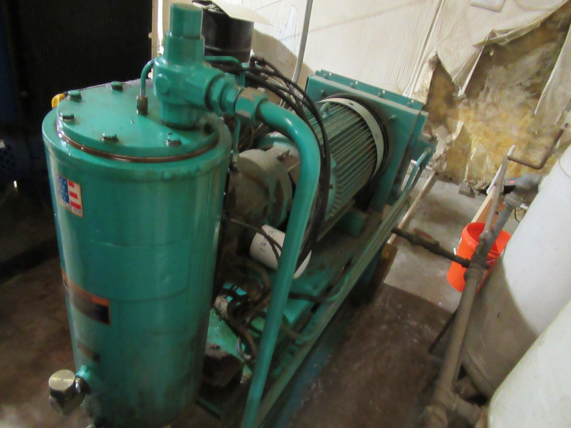 SULLIVAN PALATEK MDL. 25D4 ROTARY SCREW TYPE AIR COMPRESSOR, 25 HP motor (Location C: Moore - Image 5 of 5