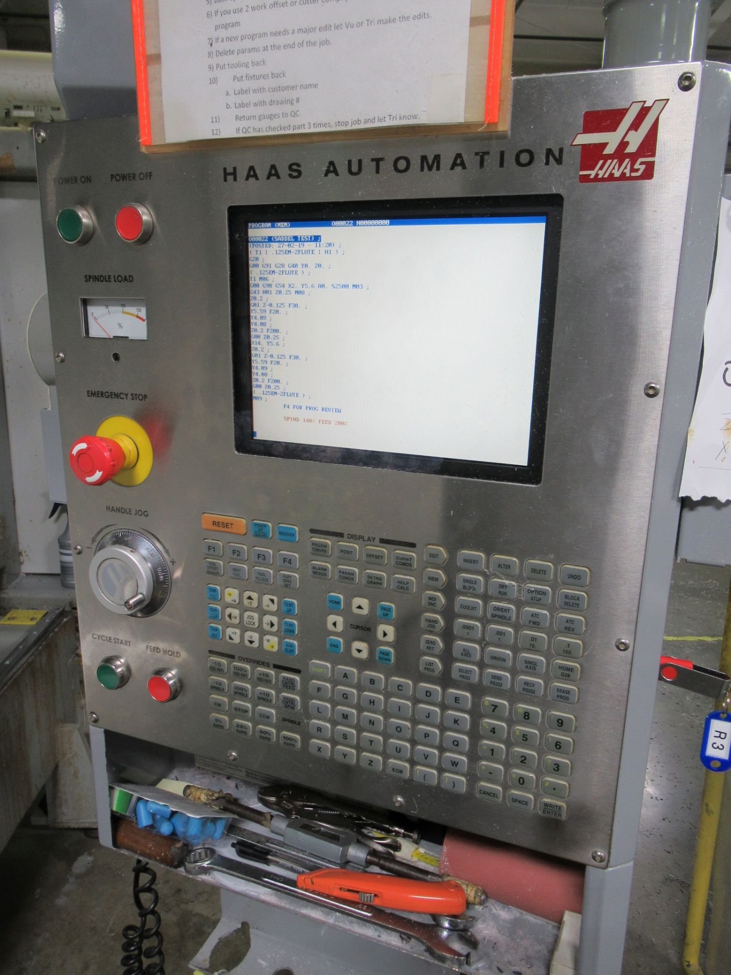 HAAS GR-710 CNC GANTRY ROUTER, New in 2006, 72” x 122” vacuum table, Travels: 121”-X, 85”-Y, 24”Z, - Image 6 of 7