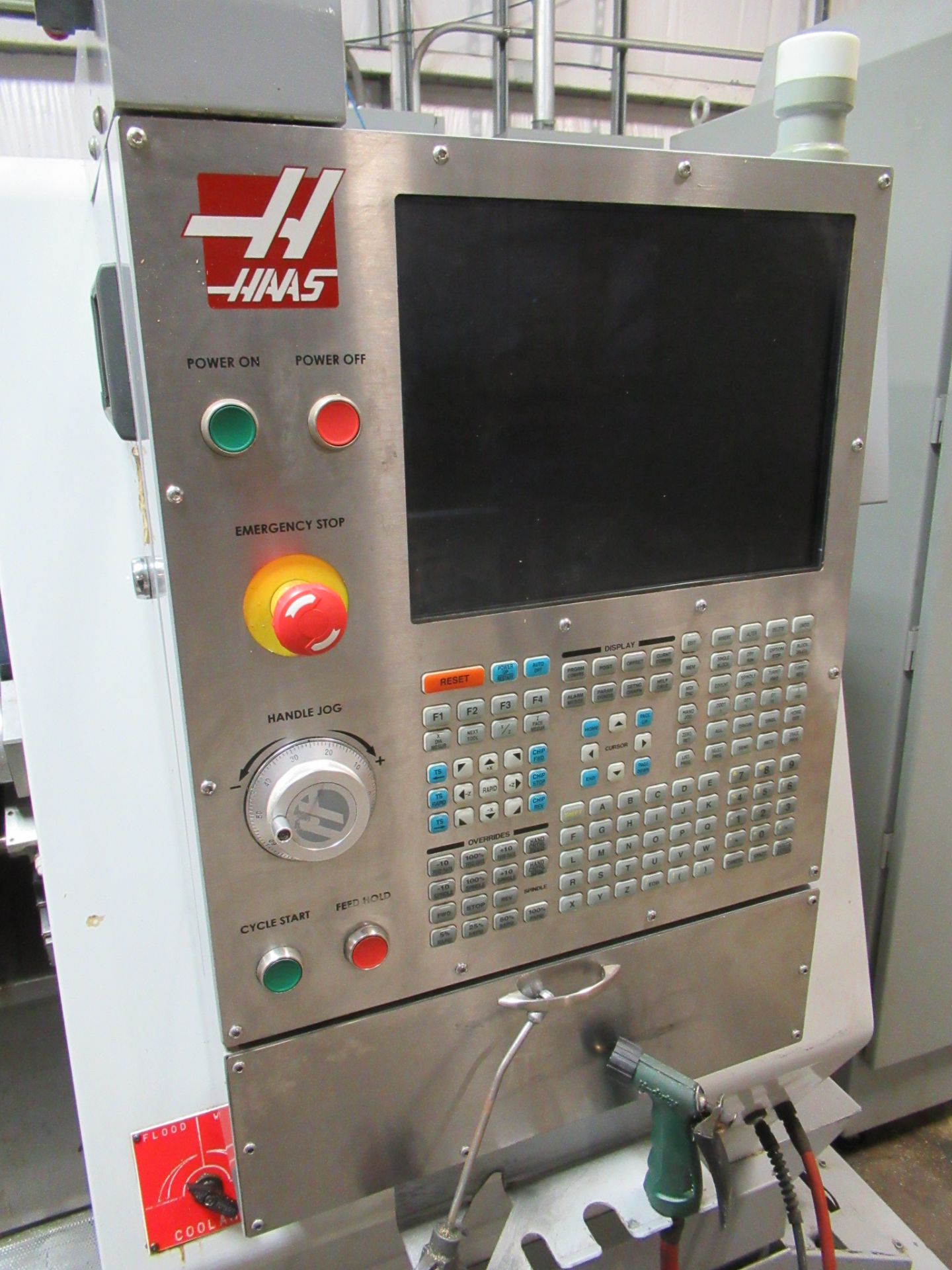 HAAS MDL. SL-20 CNC LATHE, new 9/2008, Haas CNC control, 20 HP Vector drive, SamChulley 8" Mdl. HS08 - Image 25 of 25