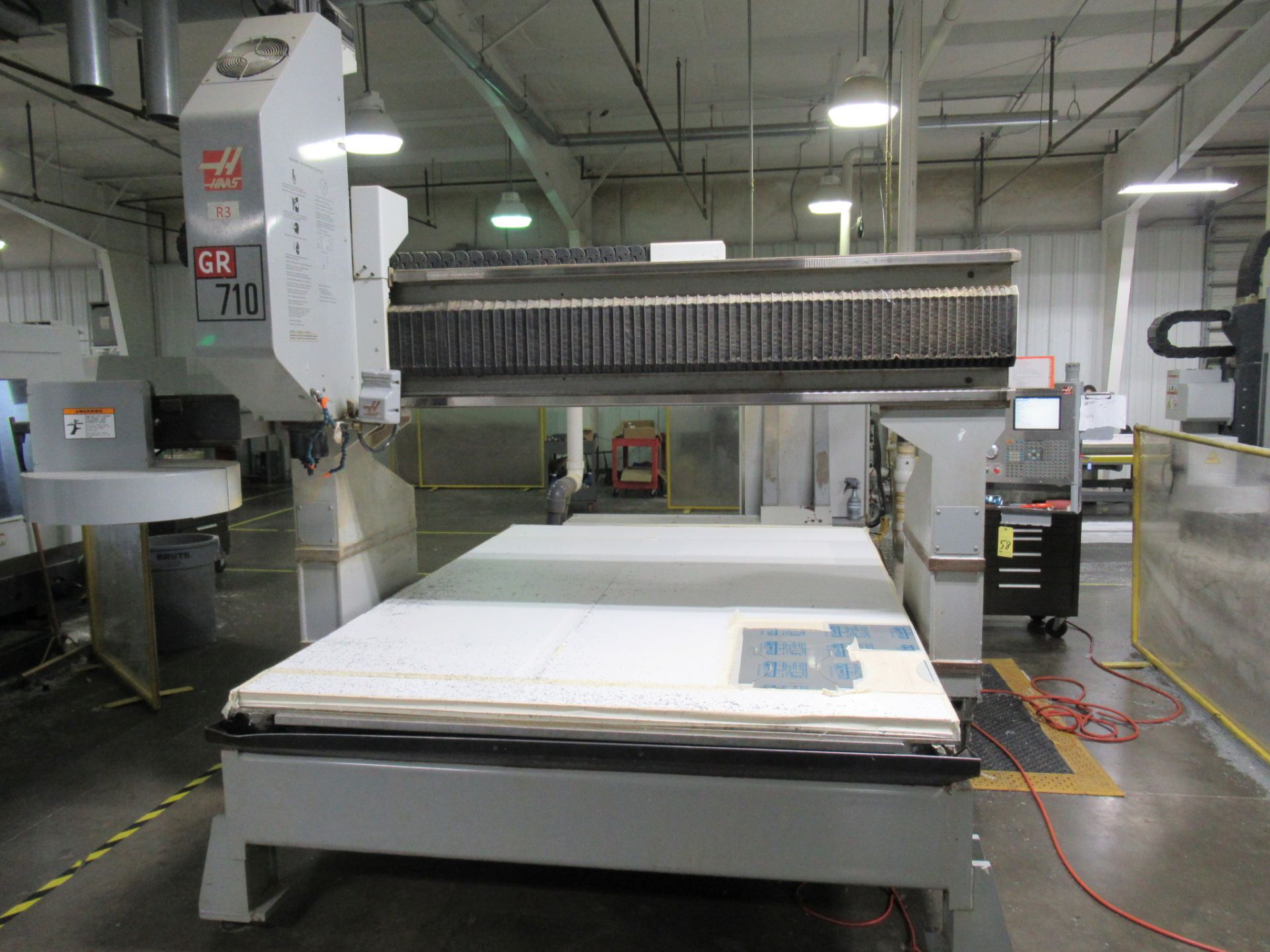 HAAS GR-710 CNC GANTRY ROUTER, New in 2006, 72” x 122” vacuum table, Travels: 121”-X, 85”-Y, 24”Z, - Image 2 of 7