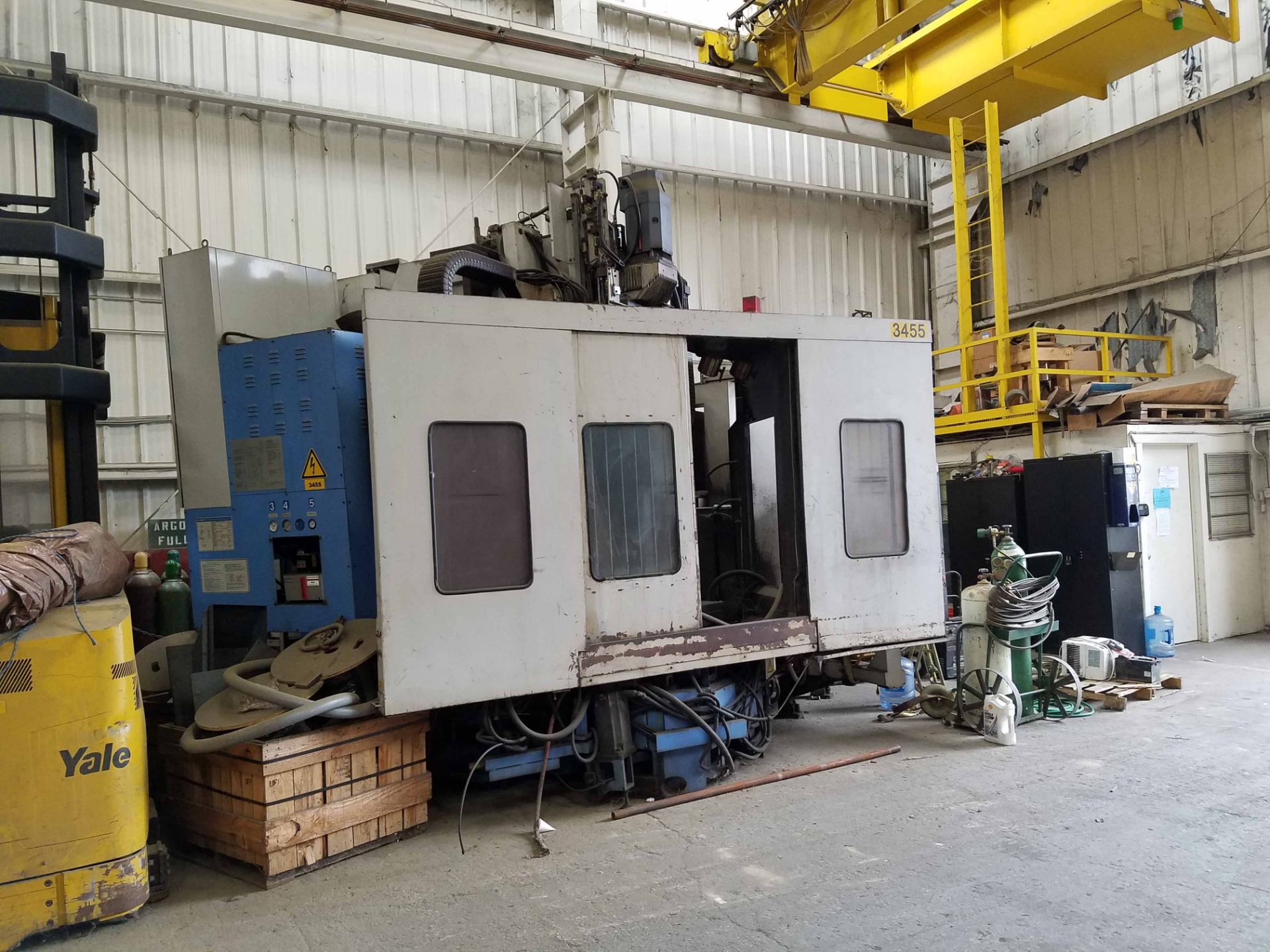 MAZAK MEGATURN A-12NX CNC VERTICAL TURNING LATHE, MAZATROL T-PLUS CNC CONTROL, 57” MAX. Swing, 53”